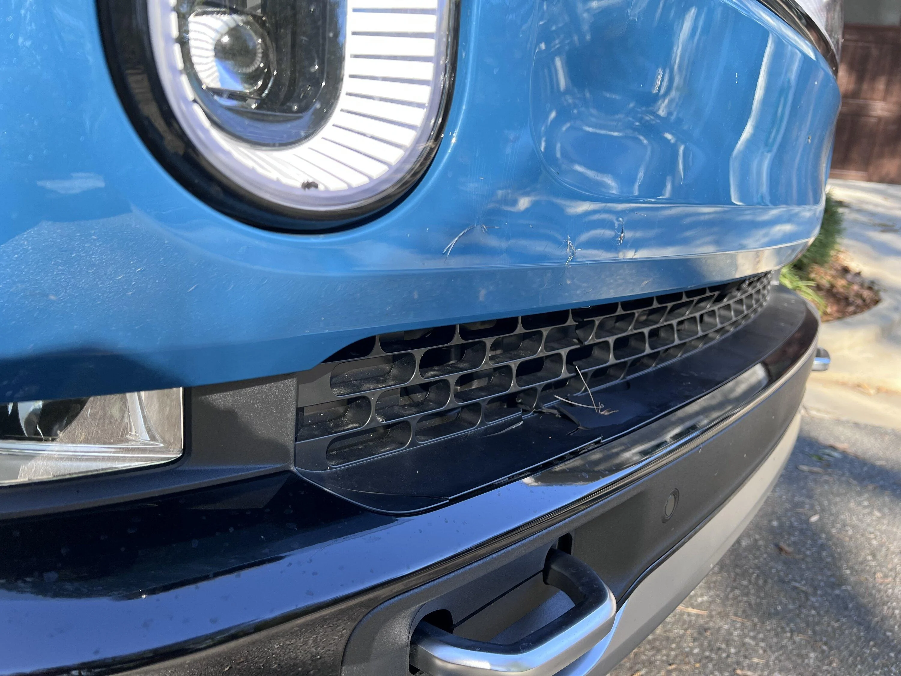 Rivian R1T R1S 10 day young R1T encounter vs Deer @ 40 MPH - damage report & photos IMG_1933