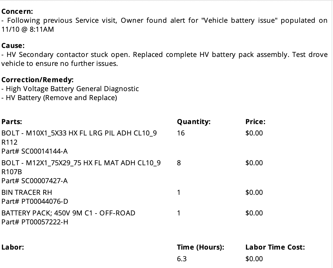 Rivian R1T R1S System Fault Detected Vehicle Battery Issue Screenshot 2022-11-22 at 7.02.16 PM