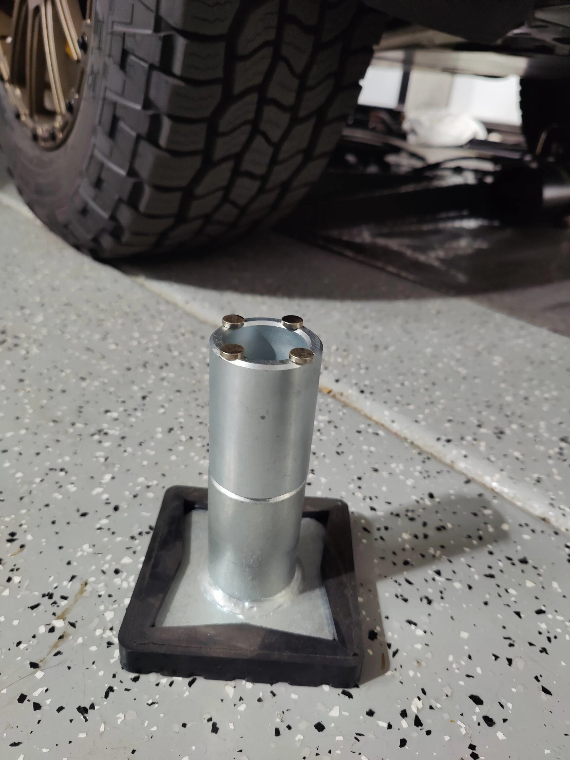 Rivian R1T R1S Innovative Invention: The History of Magnetic Jack Pucks for Rivian Vehicles IMG20221123102313