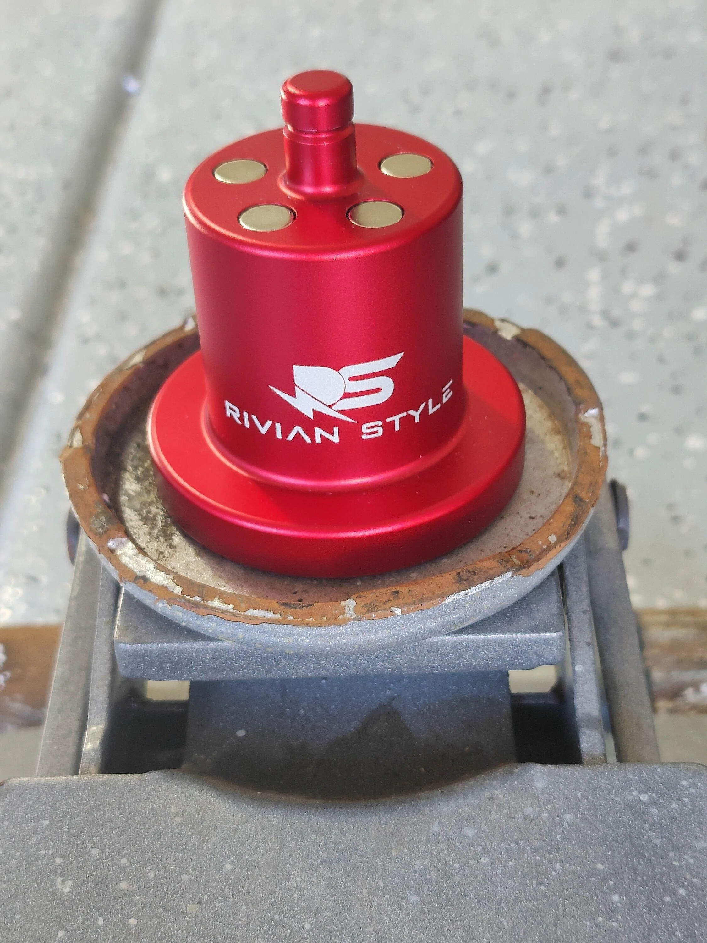 Rivian R1T R1S Innovative Invention: The History of Magnetic Jack Pucks for Rivian Vehicles IMG20221031145529