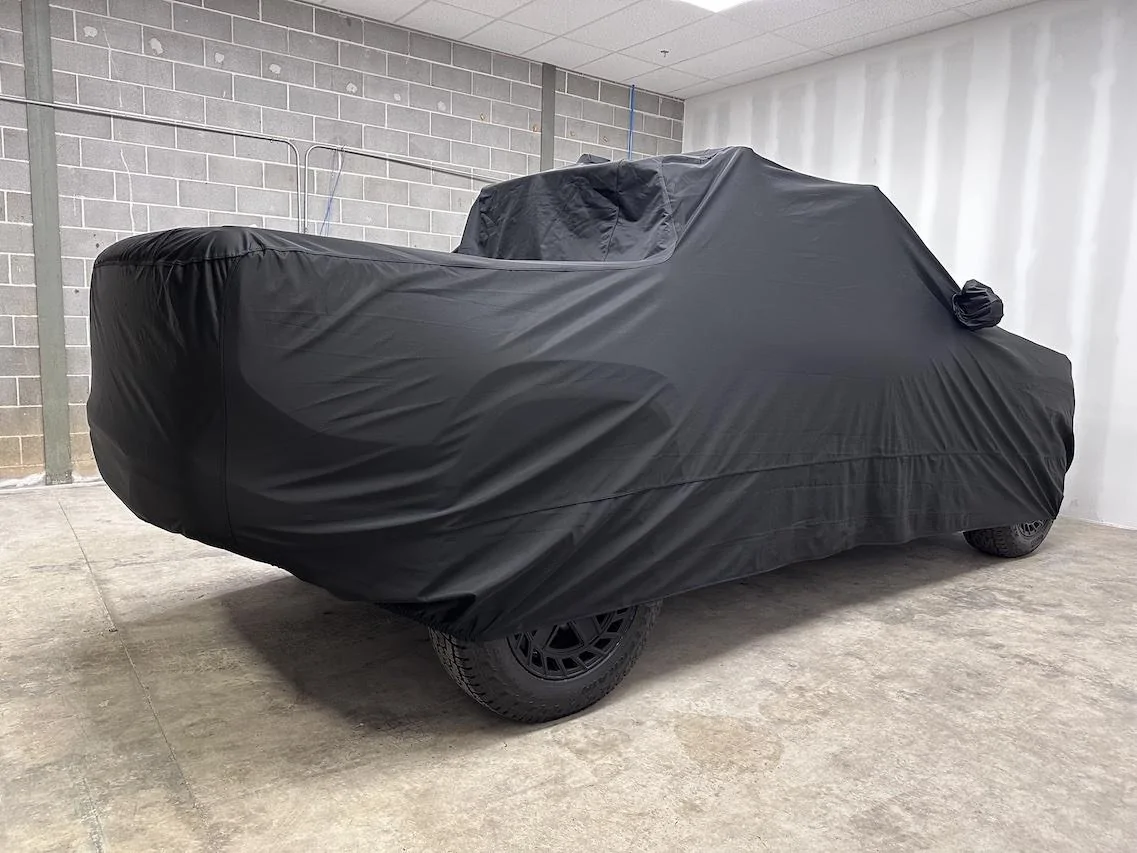 Rivian R1T R1S NEW PRODUCT! Rivian R1T Covers - Team 1EV BlackMaxx Rivian R1T Precision Fit Vehicle Cover RivCover2