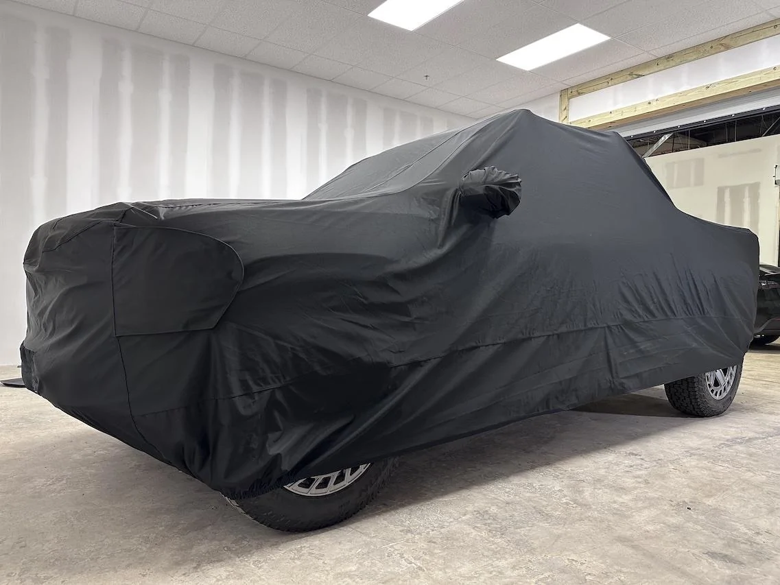 Rivian R1T R1S NEW PRODUCT! Rivian R1T Covers - Team 1EV BlackMaxx Rivian R1T Precision Fit Vehicle Cover RivCover3