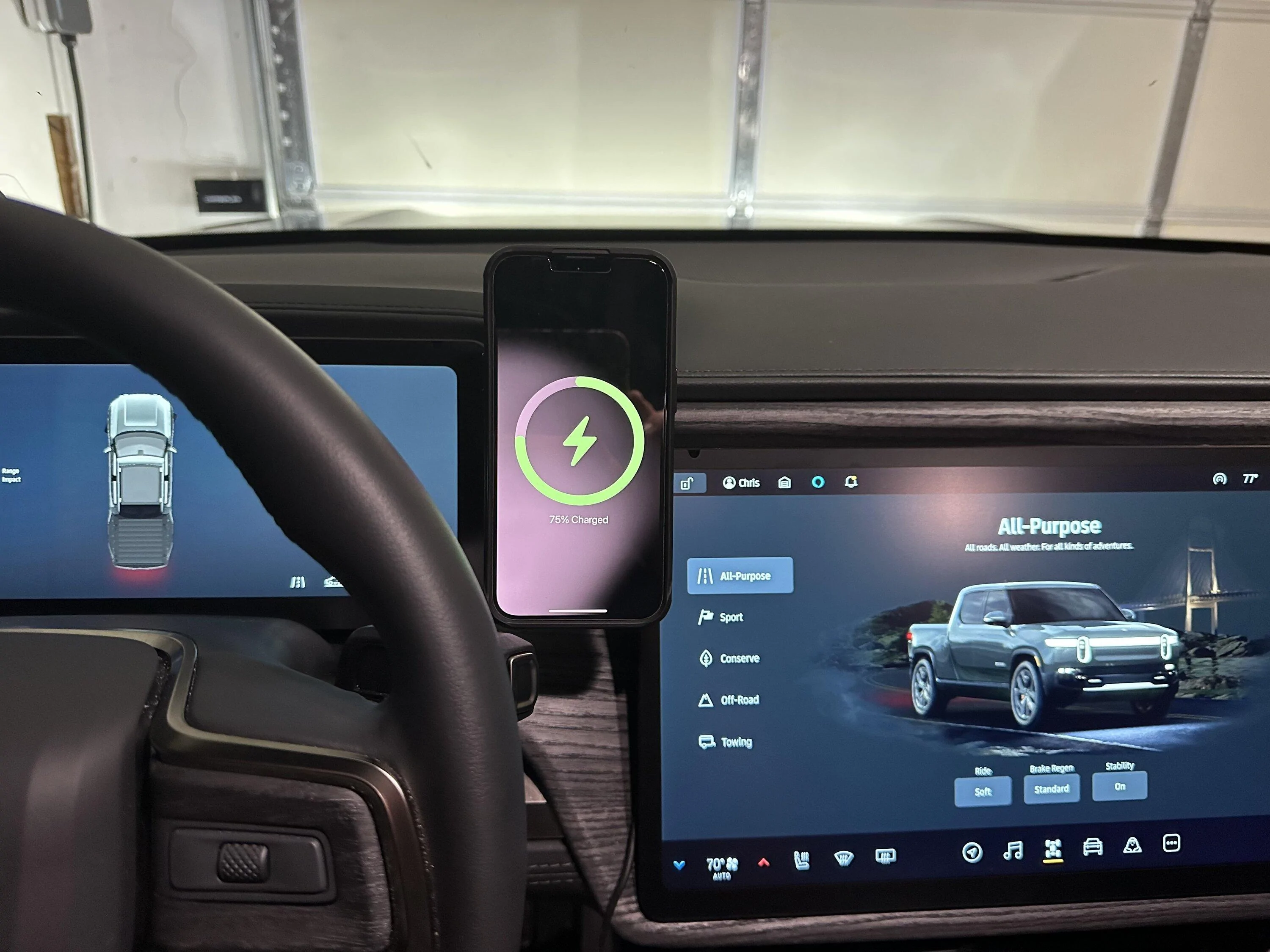 Rivian R1T R1S ProClip Phone Mount Released For Rivian -- Angled & Center Dash Options IMG_1376