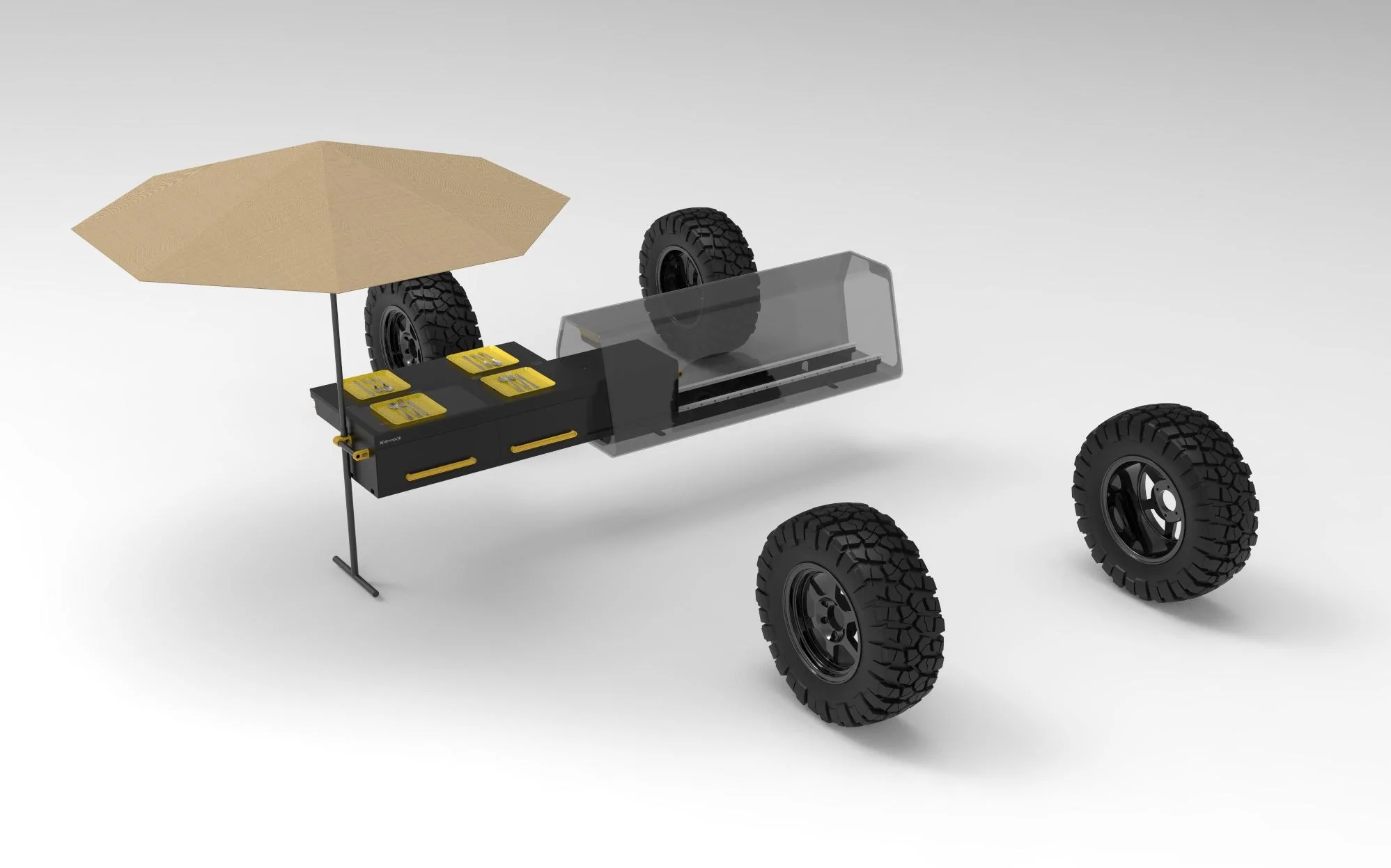Rivian R1T R1S ʞ [=0===0] k Projects: Slide Out Camp Kitchen / Slide Out Bin Tray kook-01