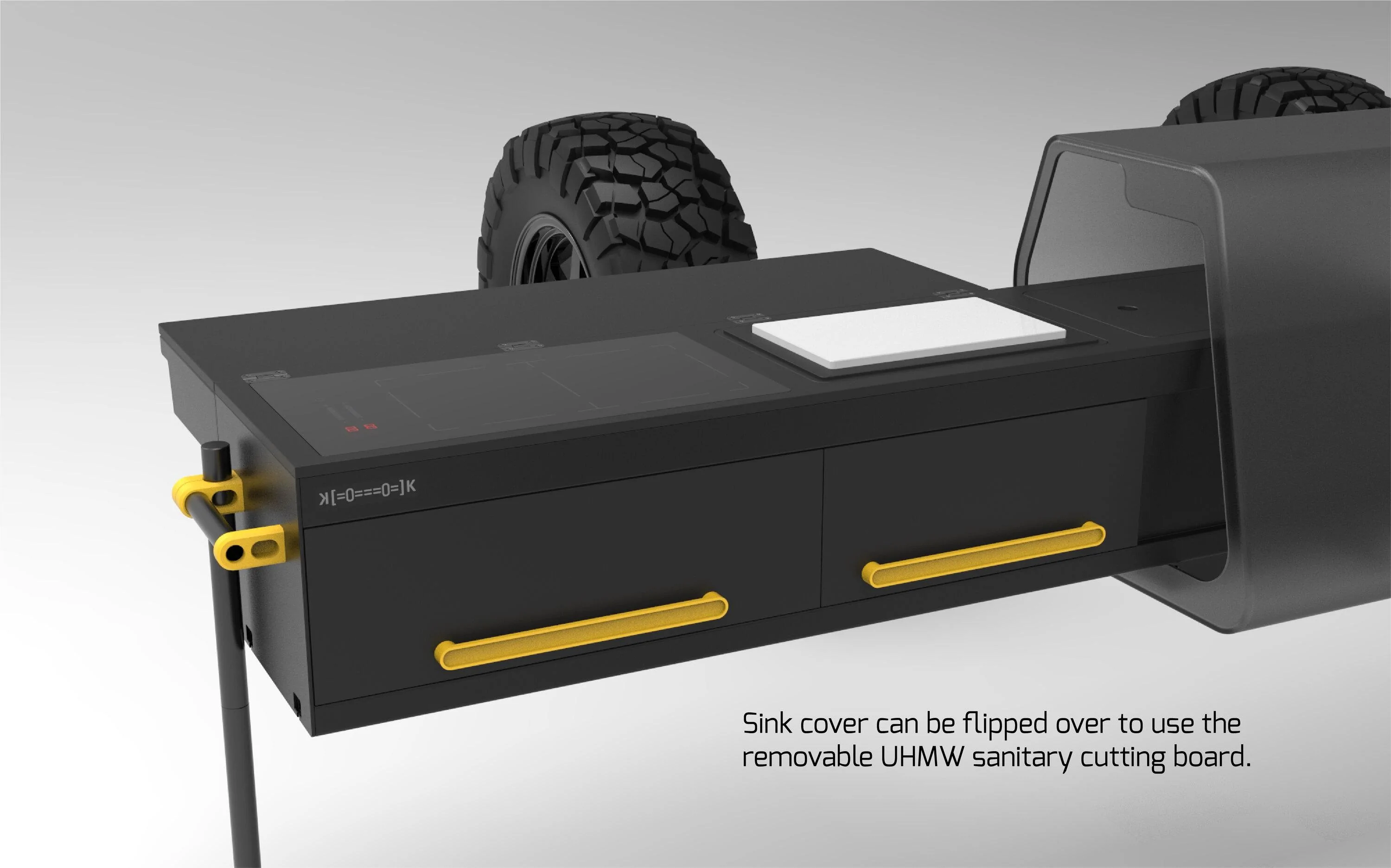 Rivian R1T R1S ʞ [=0===0] k Projects: Slide Out Camp Kitchen / Slide Out Bin Tray kook-06