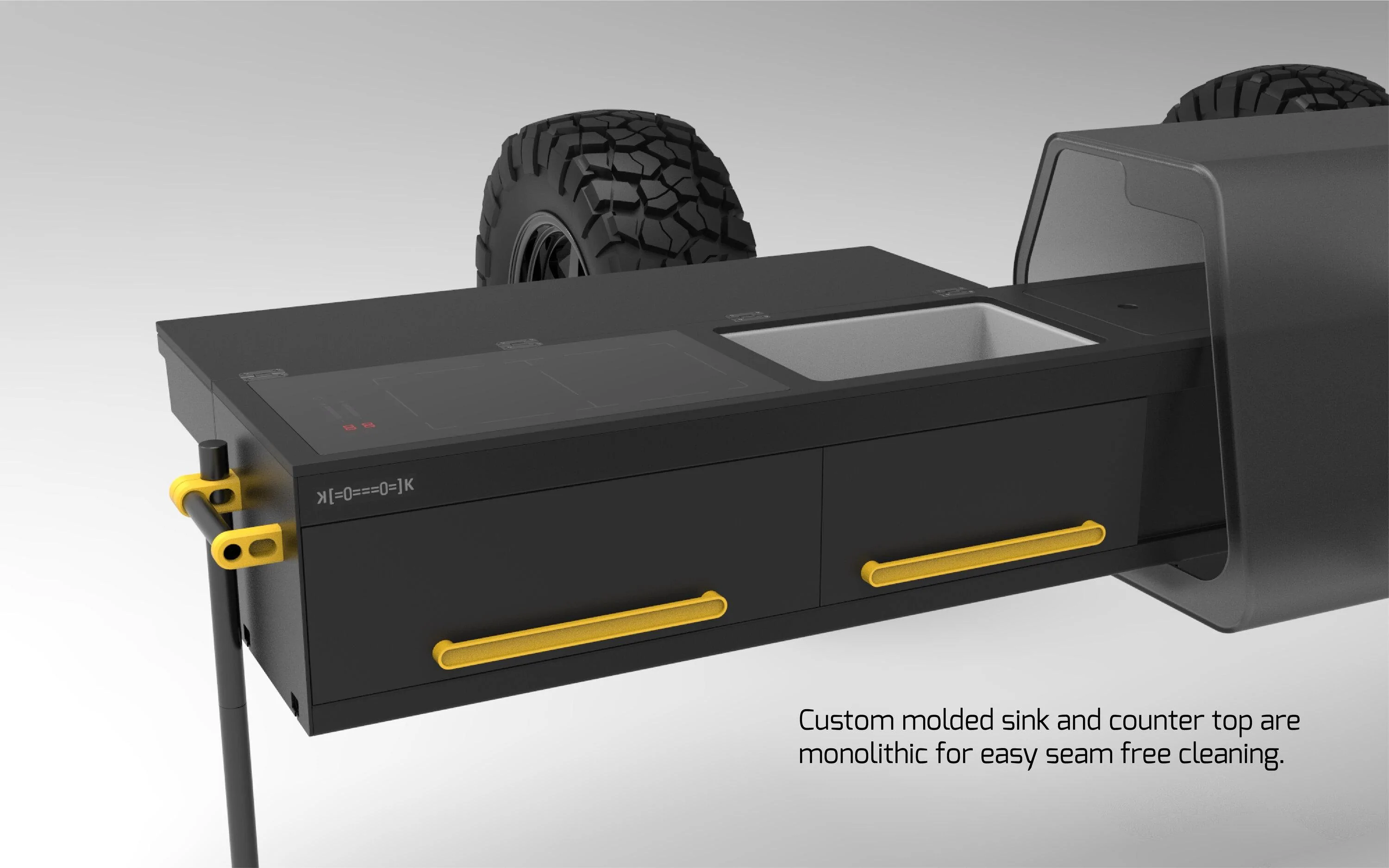 Rivian R1T R1S ʞ [=0===0] k Projects: Slide Out Camp Kitchen / Slide Out Bin Tray kook-07