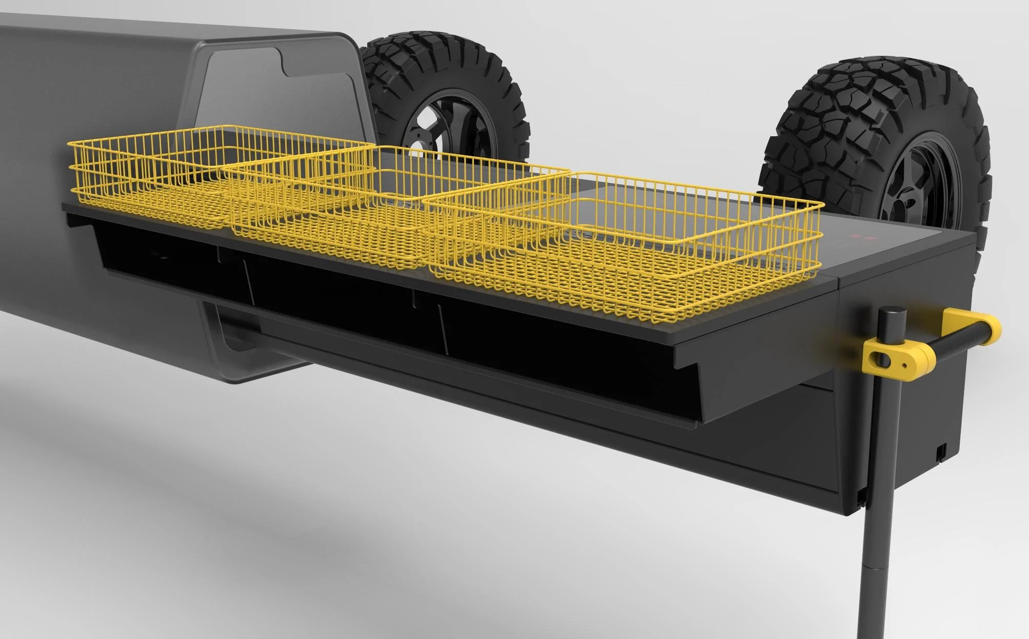 Rivian R1T R1S ʞ [=0===0] k Projects: Slide Out Camp Kitchen / Slide Out Bin Tray kook-14