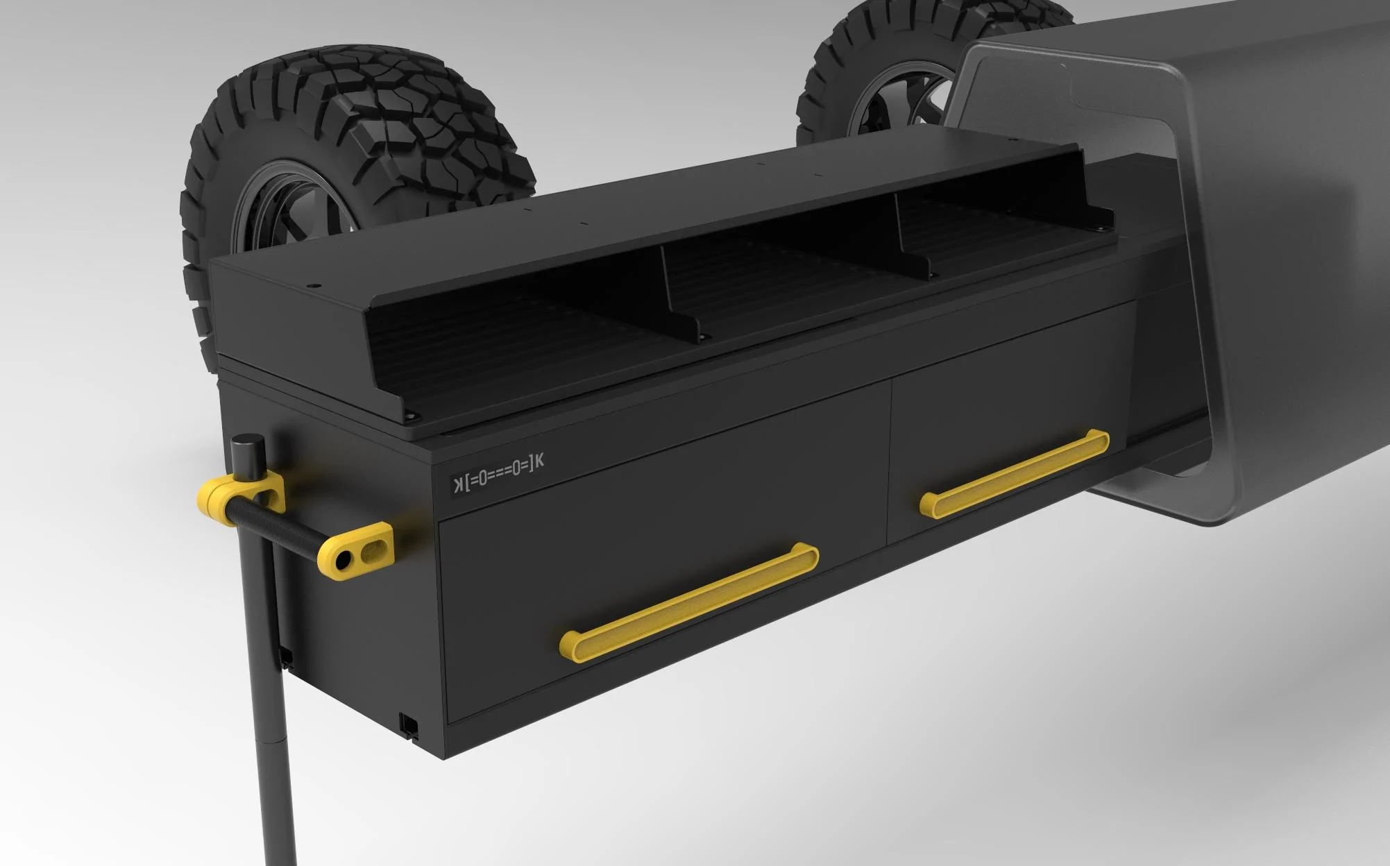 Rivian R1T R1S ʞ [=0===0] k Projects: Slide Out Camp Kitchen / Slide Out Bin Tray kook-17
