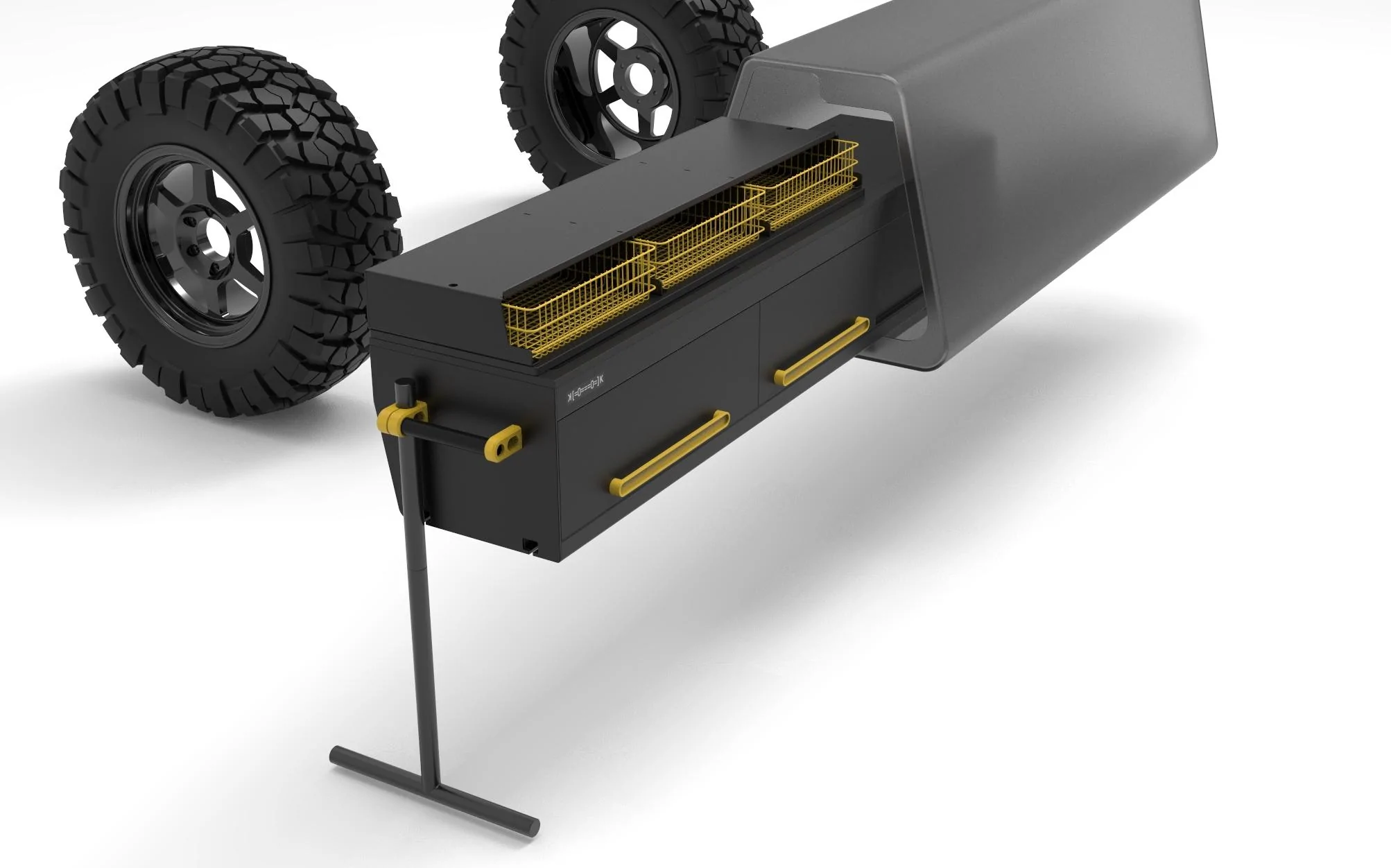 Rivian R1T R1S ʞ [=0===0] k Projects: Slide Out Camp Kitchen / Slide Out Bin Tray kook-22