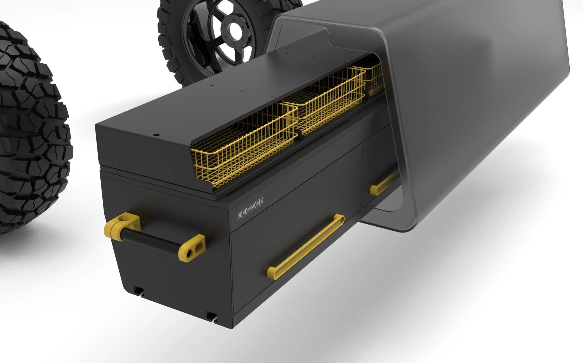 Rivian R1T R1S ʞ [=0===0] k Projects: Slide Out Camp Kitchen / Slide Out Bin Tray kook-24