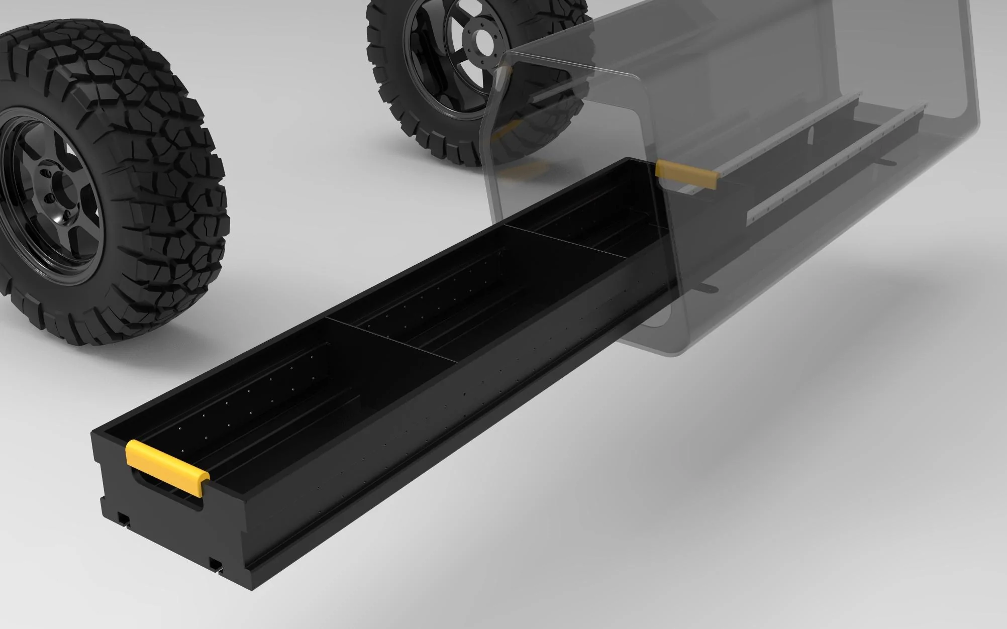 Rivian R1T R1S ʞ [=0===0] k Projects: Slide Out Camp Kitchen / Slide Out Bin Tray kook-38