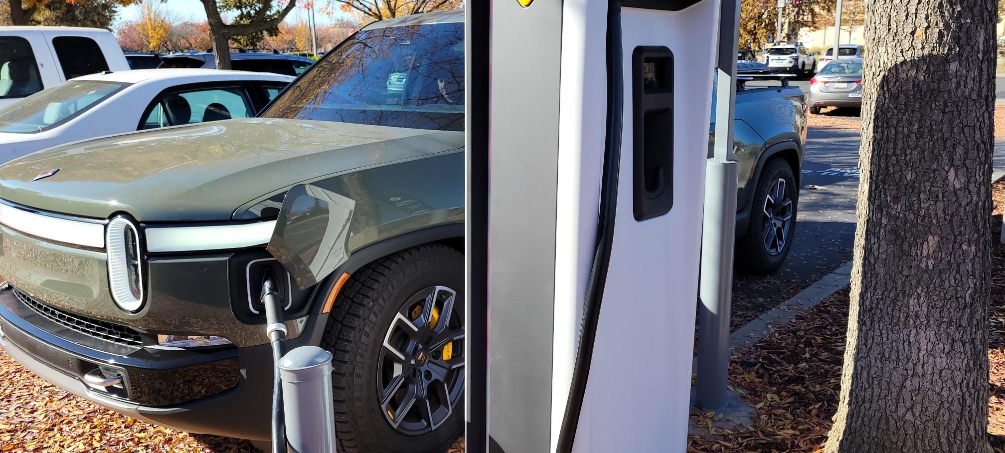 Rivian R1T R1S Sacramento REI charging station - Fail 20221126_105159_resized