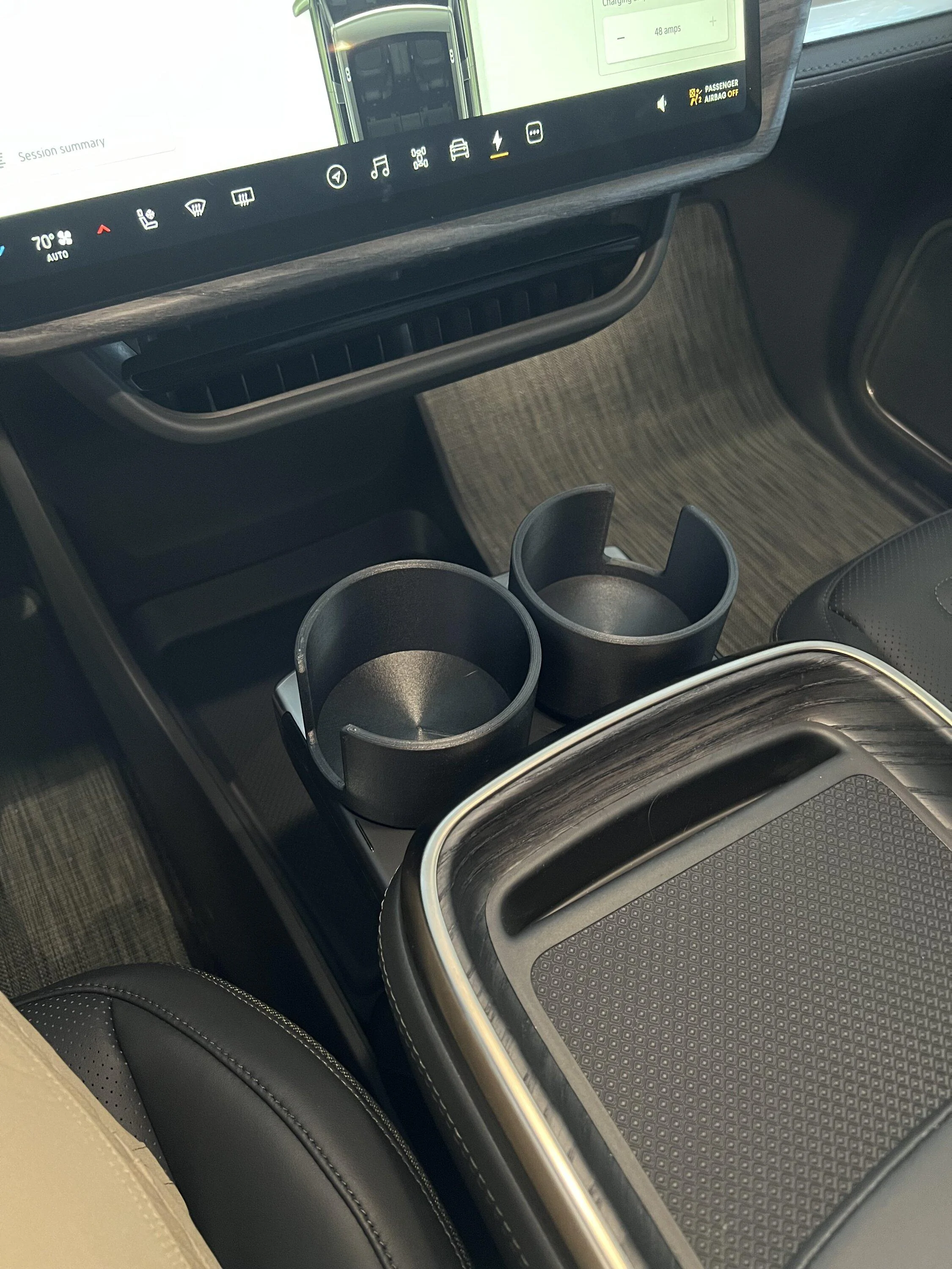 Rivian R1T R1S 3D Printed Center Console Cup Holder Insert for 32oz. Hydroflask, Nalgene and coffee/tea mugs IMG_6037