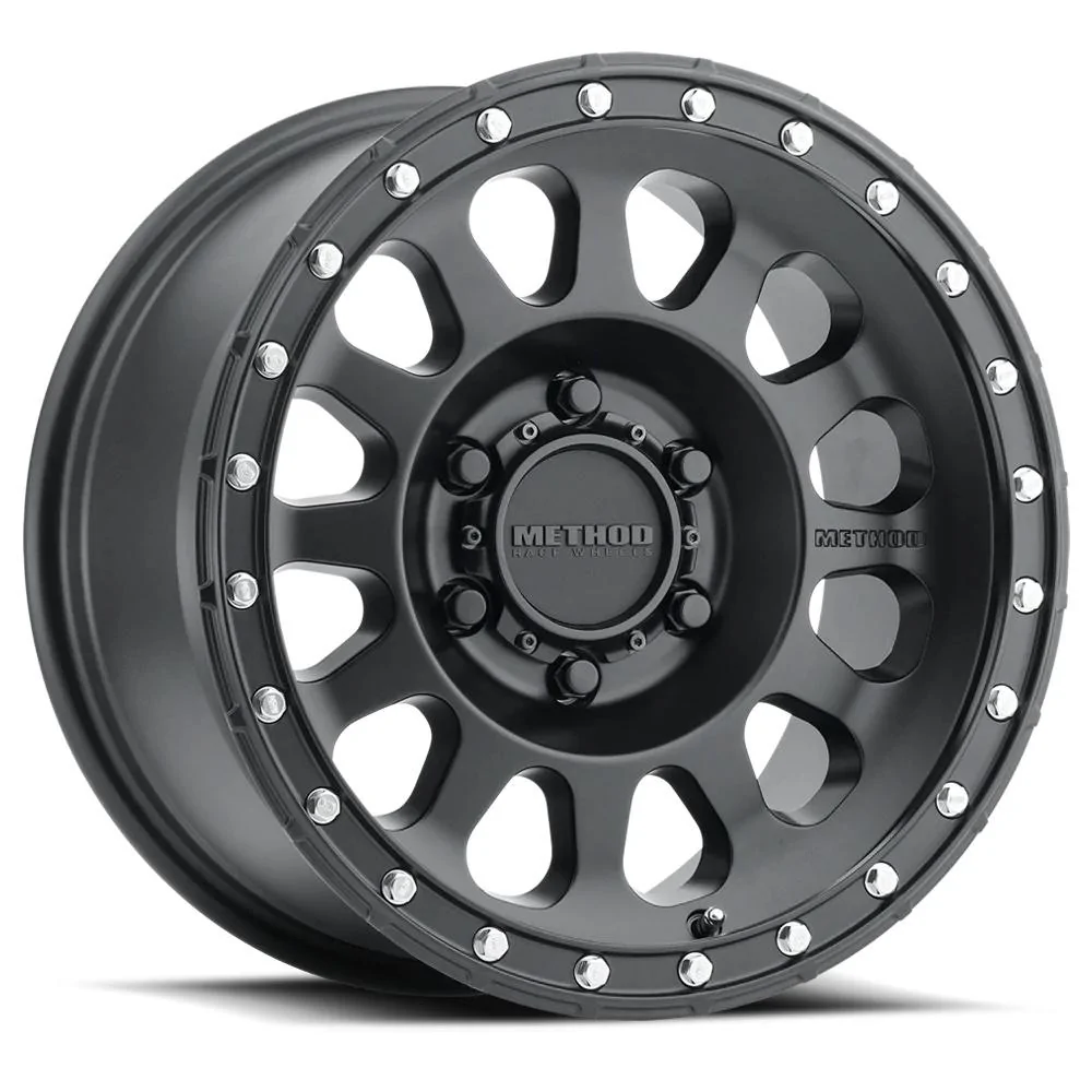 Rivian R1T R1S New 20" Aftermarket Wheel Options from Method Race Wheels and Fuel Off-Road Now Available at Electruck4x4.com MR315_Matte_Black_6_Lug_1000px_1000x1000