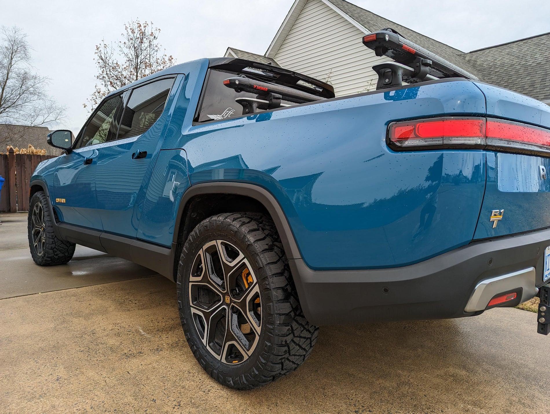 Rivian R1T R1S Nitto Ridge Grapplers tires (295/50/22) installed on 22” wheels on Rivian R1T Nitto Ridge Grapplers tires (295:50:22) installed on 22” wheels on Rivian R1T 7