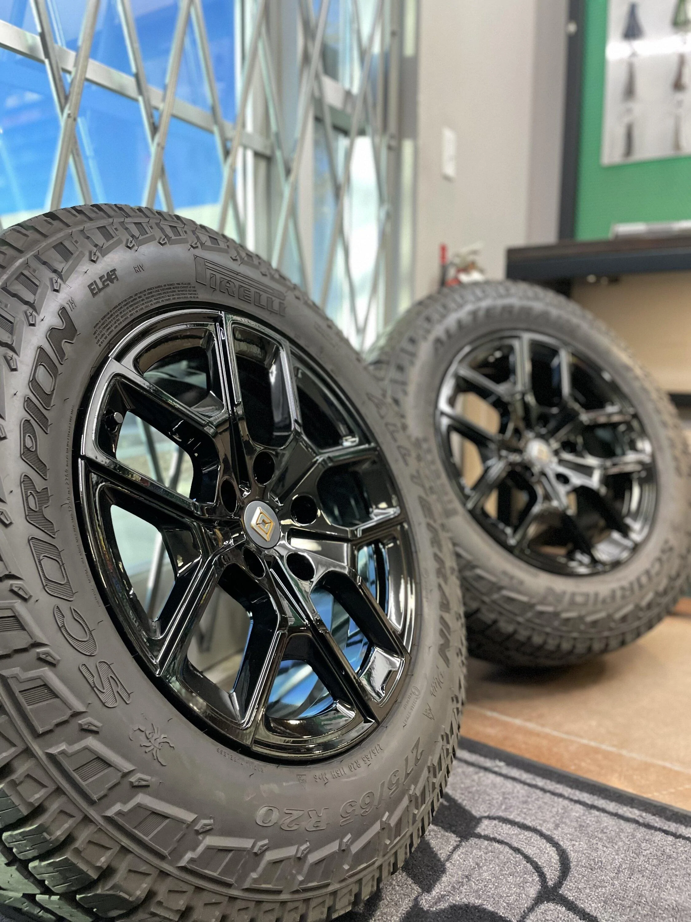 Rivian R1T R1S 20" Off-Road Wheels Powdercoated Gloss Black - Installed Pic 94AF8156-40BC-4656-A7FE-9448B67216F4
