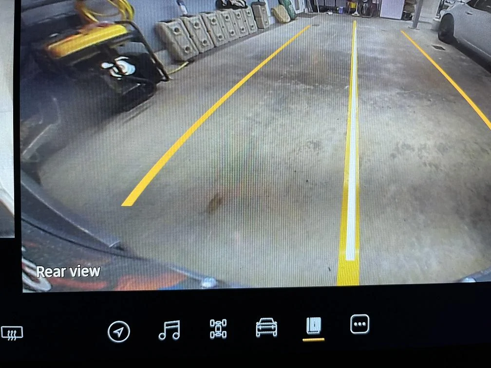 Rivian R1T R1S Garage space fit backup stri
