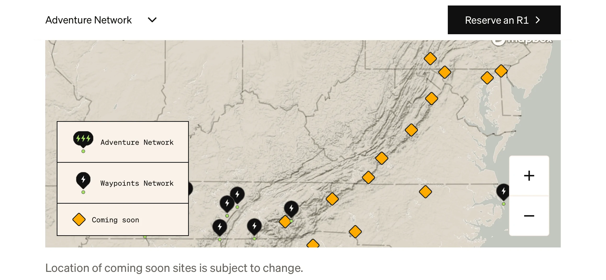 Rivian R1T R1S West Virginia is a Rivian Dead Zone 58282998-7FFE-49A9-BE78-A5C40B874784