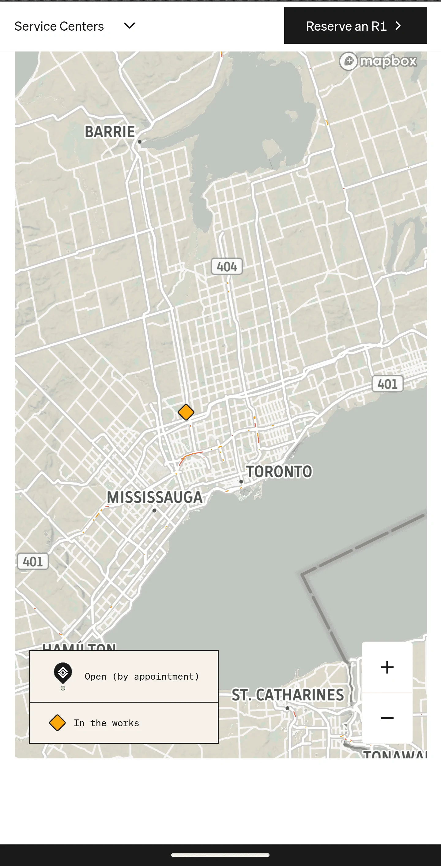 Rivian R1T R1S Ontario Service Centre Location Screenshot_20221206-115529~2