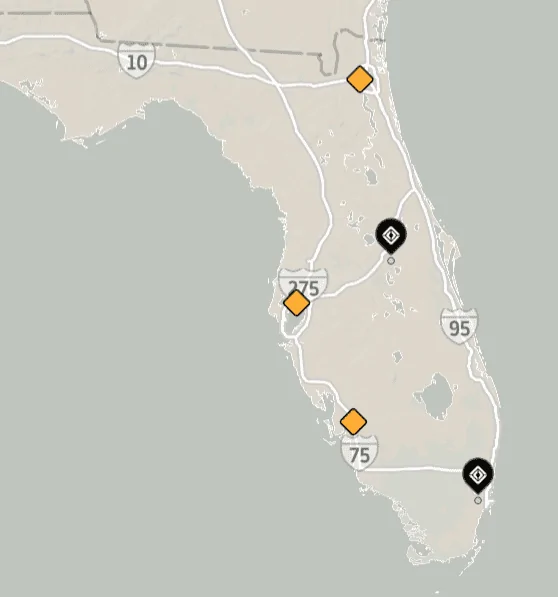 Rivian R1T R1S New Rivian Service Center Map - Including Future Locations 1670363123592