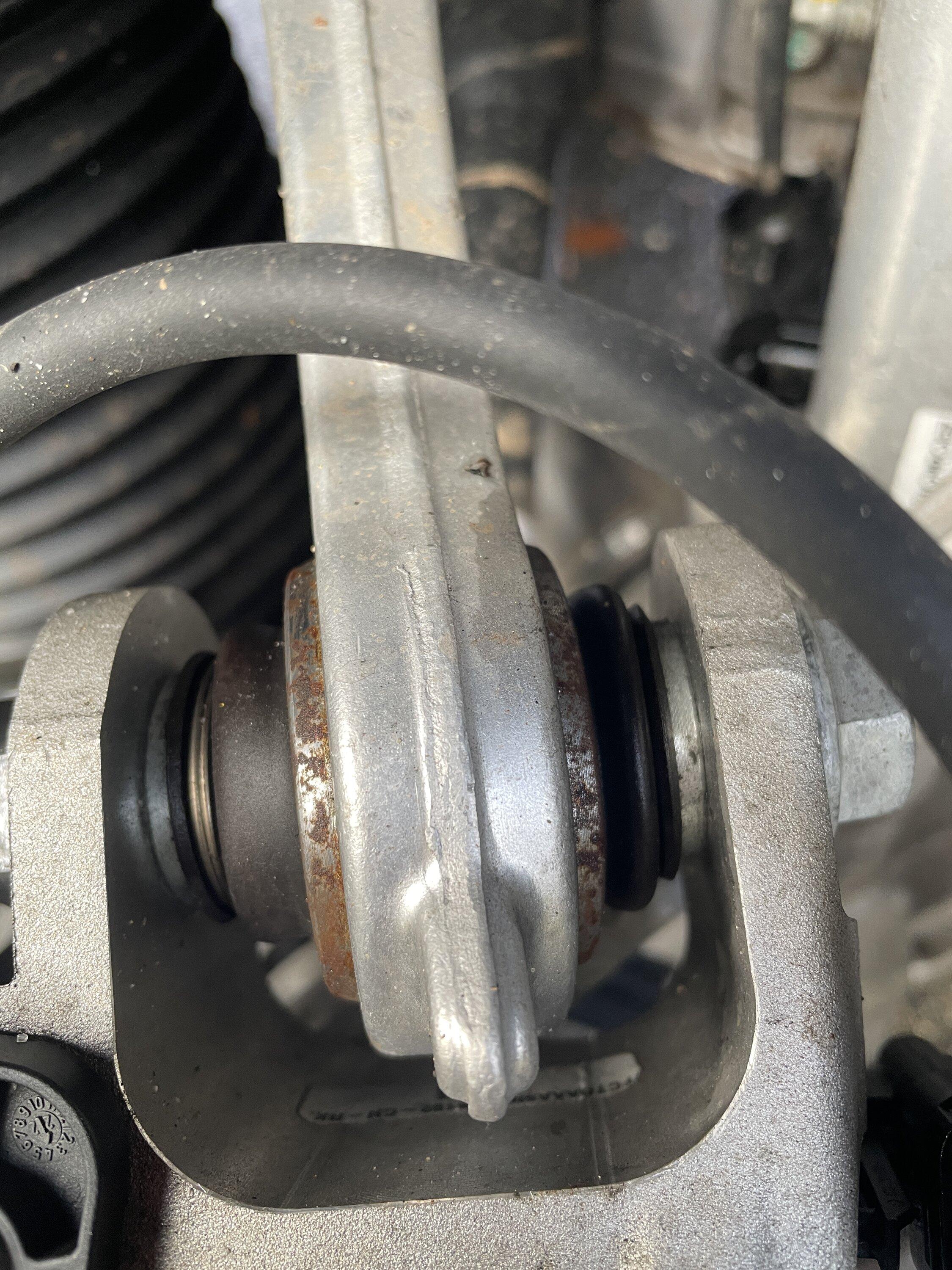 Rivian R1T R1S 21" Road Tire and Brake Wear after 10K Miles -- tread / brake pad remaining measurements IMG_4157.JPG