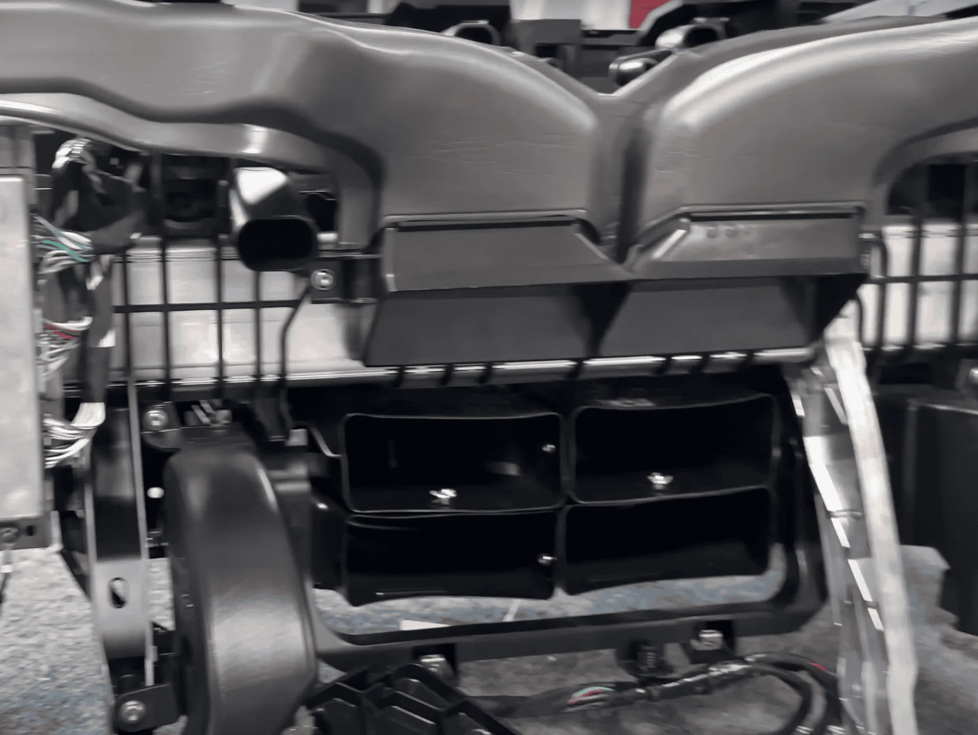 Rivian R1T R1S Interior passenger-side fuse box Screen Shot 2022-11-20 at 2.21.34 PM