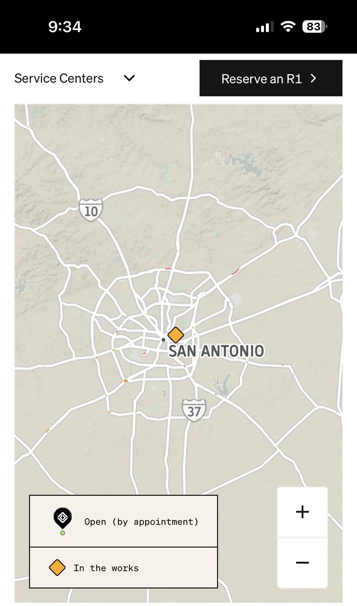 Rivian R1T R1S New Rivian Service Center Map - Including Future Locations 2D9E5D96-D1A6-49E1-B948-B46B810994DB