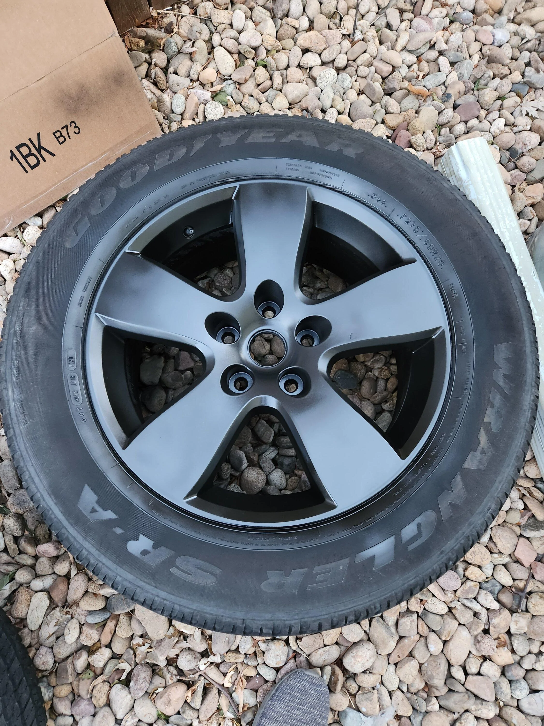 Rivian R1T R1S Random 20 Inch rims (cheap) for snow tires 20221209_163930