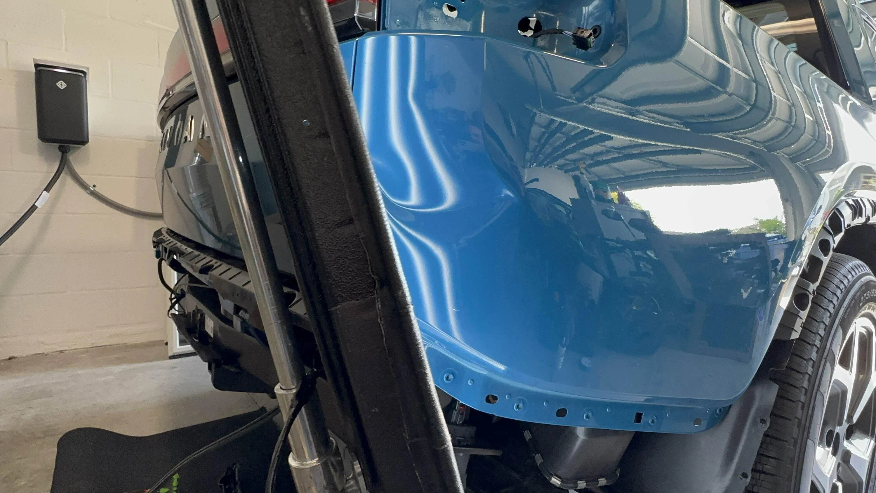 Rivian R1T R1S Paintless Dent Repair PDR Success on R1T Rear Quarter Body Panel! 16.RT Cab Corner