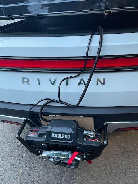 Rivian R1T R1S Portable winch option IMG_0597