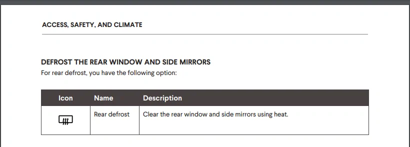 Rivian R1T R1S Turning on Heated Mirrors ? 1671205624169
