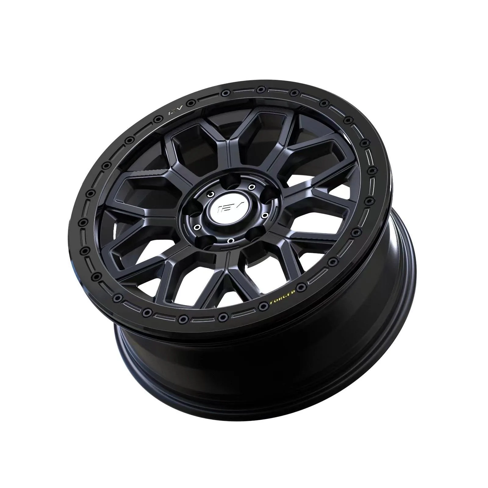 Rivian R1T R1S Introducing the first REAL Beadlock Wheel for Rivian!  R800 RMaxx Forged Wheels by Team 1EV IMG_4436-black (1)