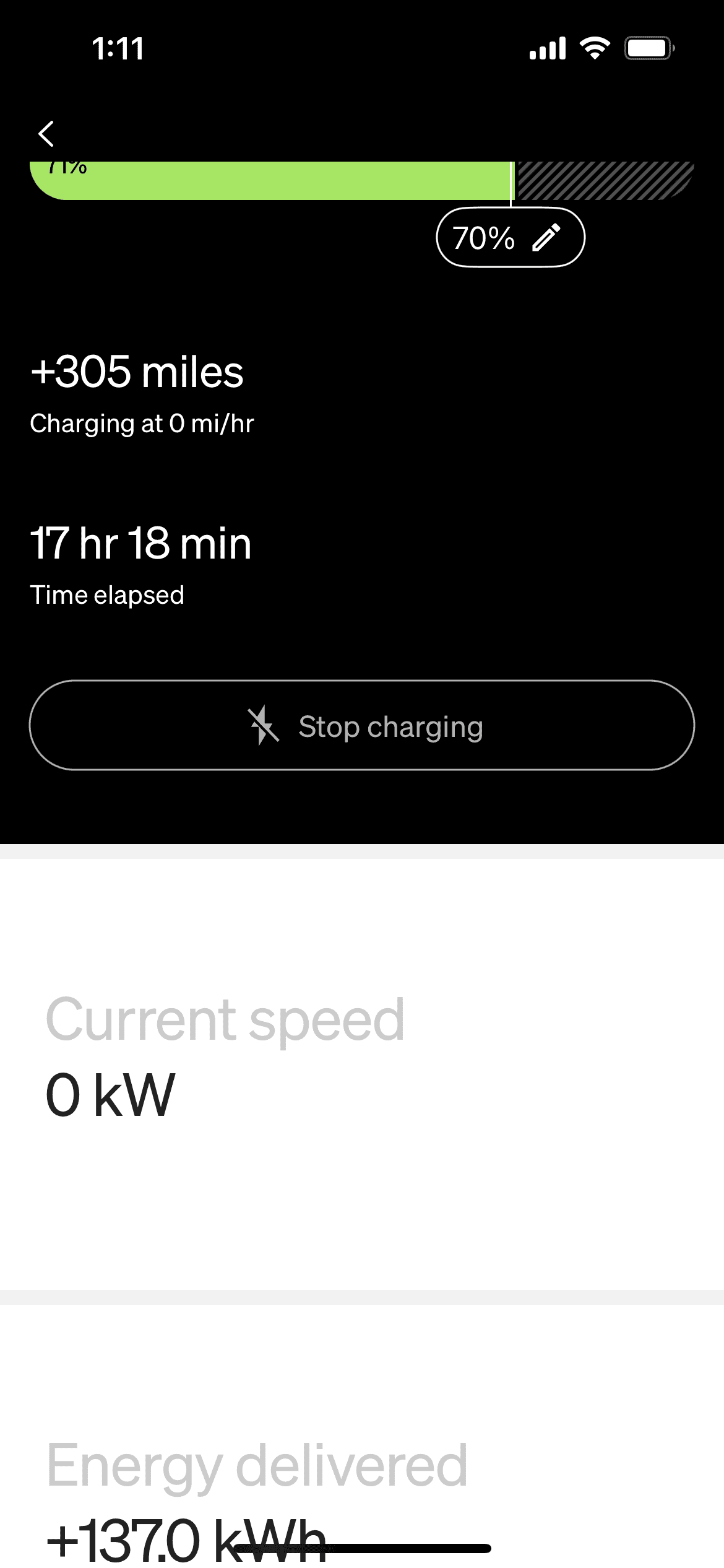 Rivian R1T R1S Charging time discrepancy being showed between vehicle display and phone app 7A75858E-B309-4ACC-B452-7A7B5145EB73