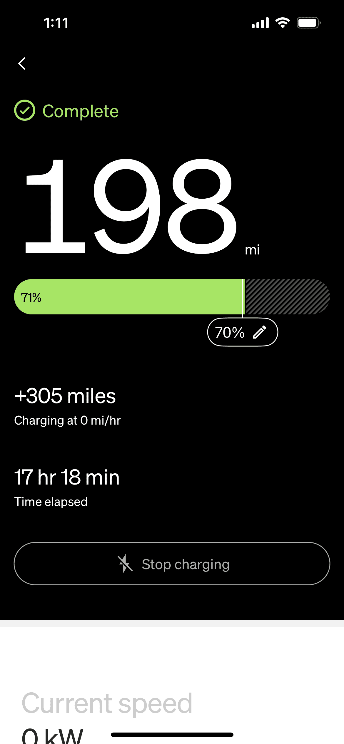 Rivian R1T R1S Charging time discrepancy being showed between vehicle display and phone app 8A6A966B-5EE9-47AA-822B-FB998F3EF8AC