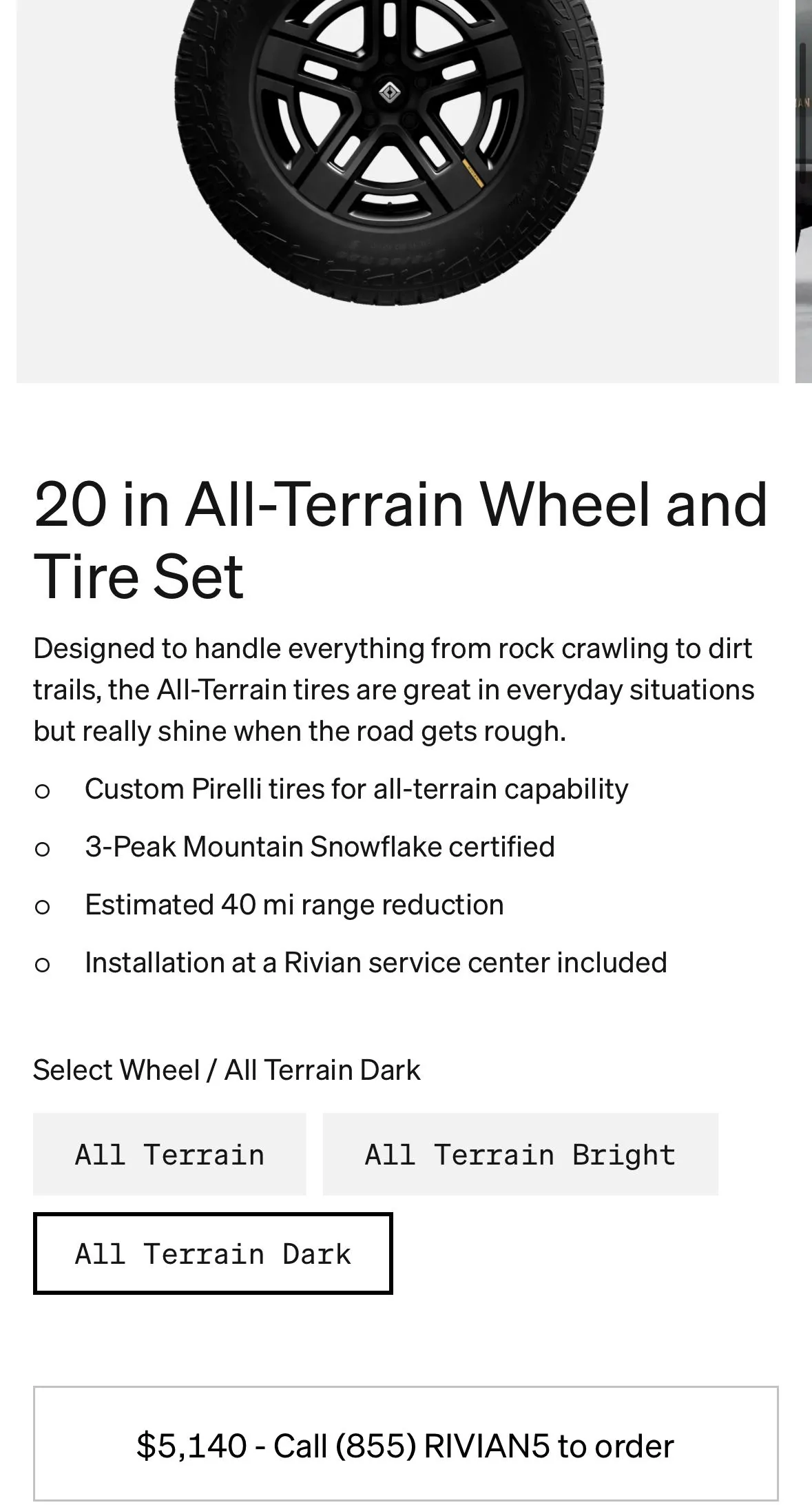 Rivian R1T R1S Price Increase for Wheel and Tire Sets - 12/19/2022? 2A40CF80-F985-480D-BD61-6B33D8BB08EC