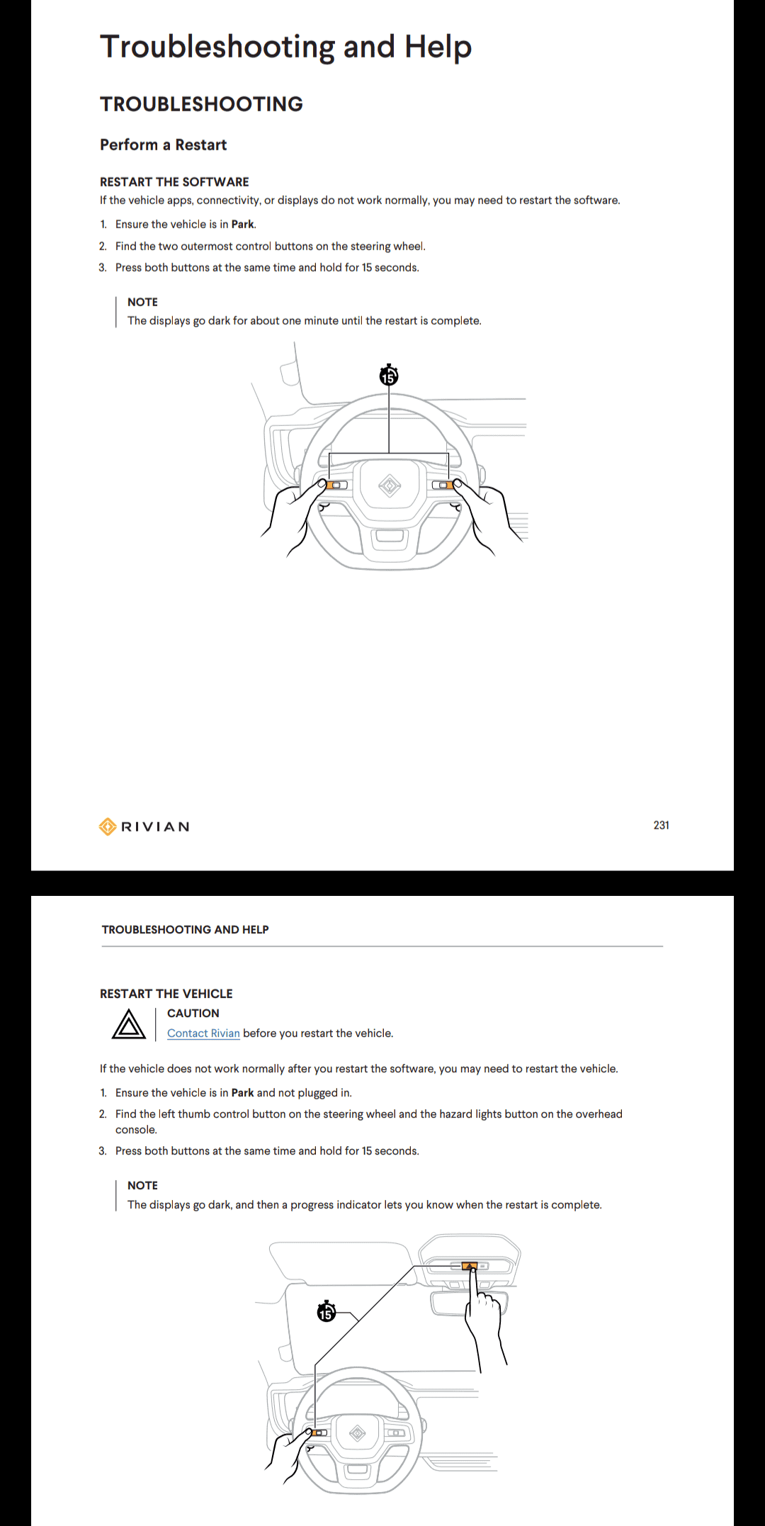Rivian R1T R1S PSA about charging outside: know how to reset your Rivian Screenshot_20221219-220402~2