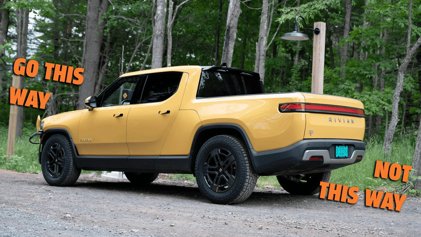 Rivian R1T R1S Has anyone tried this? "Please Do Not Launch Your Rivian R1T Backwards" 1671546251675