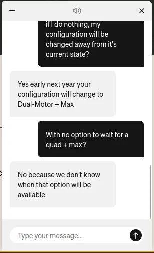 Rivian R1T R1S Update: Your Max Pack Preorder - R1T’s Max Pack only available w/ Dual-Motor. Unavailable w/ Quad-Motor starting 2023 2022-12-20_14-12