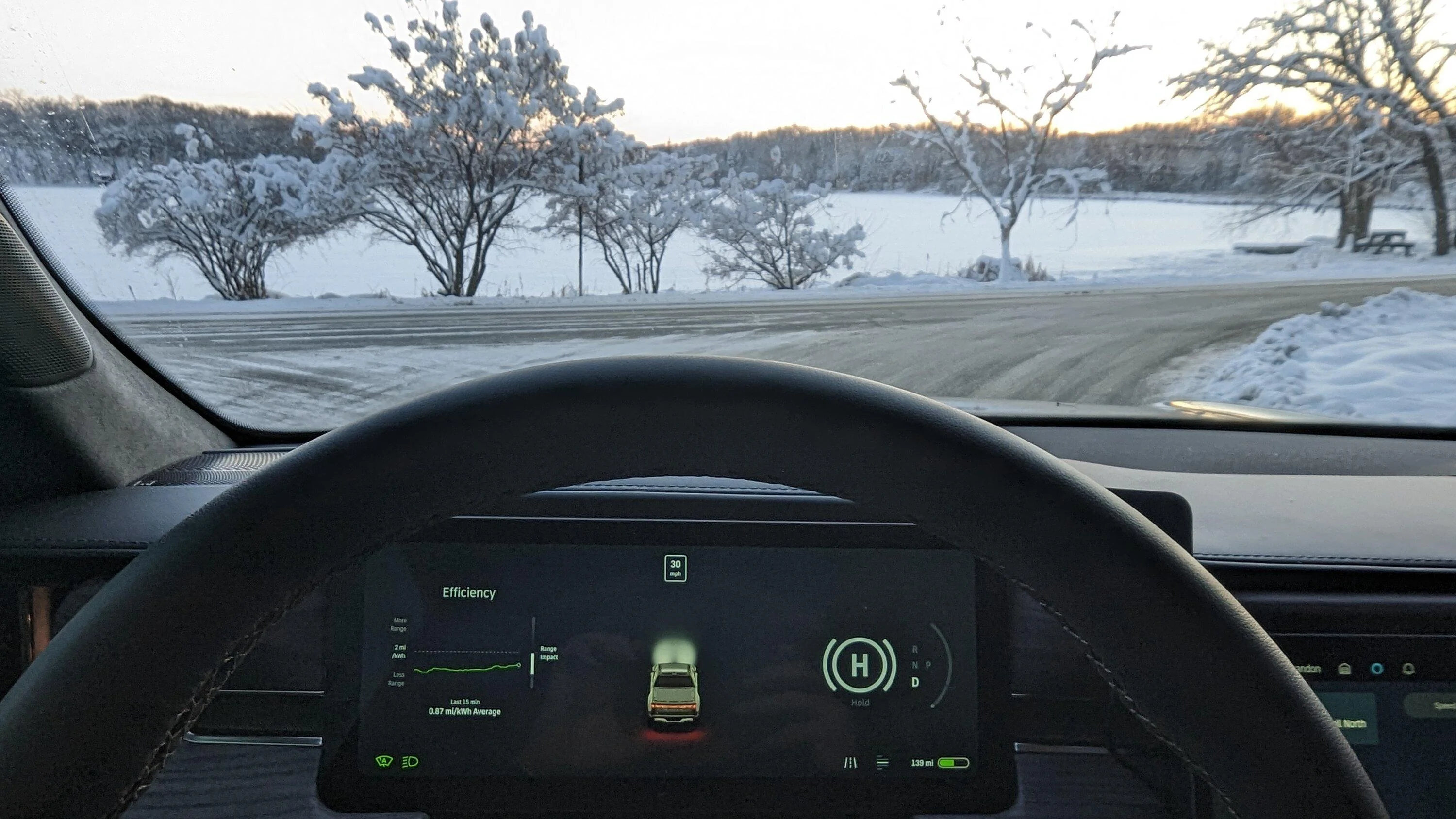 Rivian R1T R1S 0°F Commute Efficiency PXL_20221220_223314369