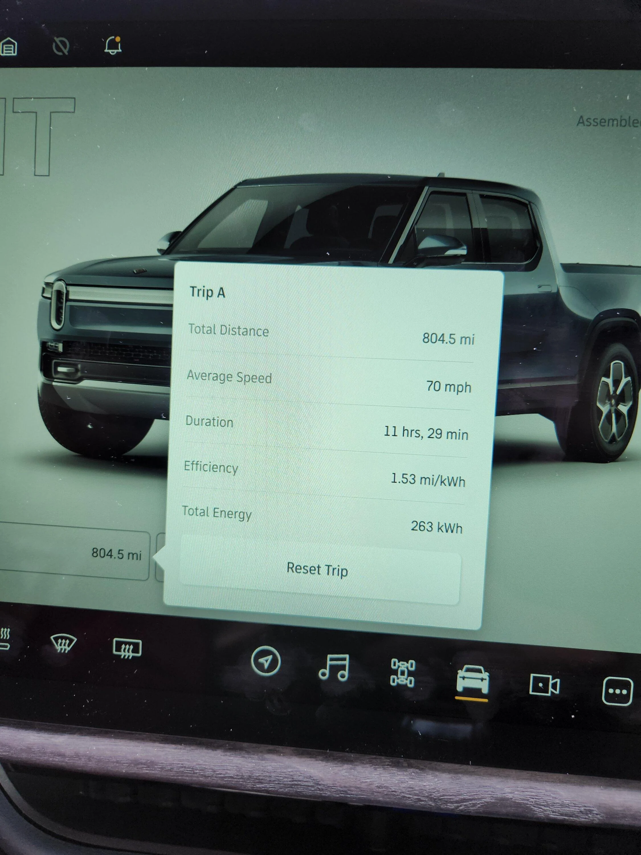 Rivian R1T R1S 0°F Commute Efficiency 20221221_125356