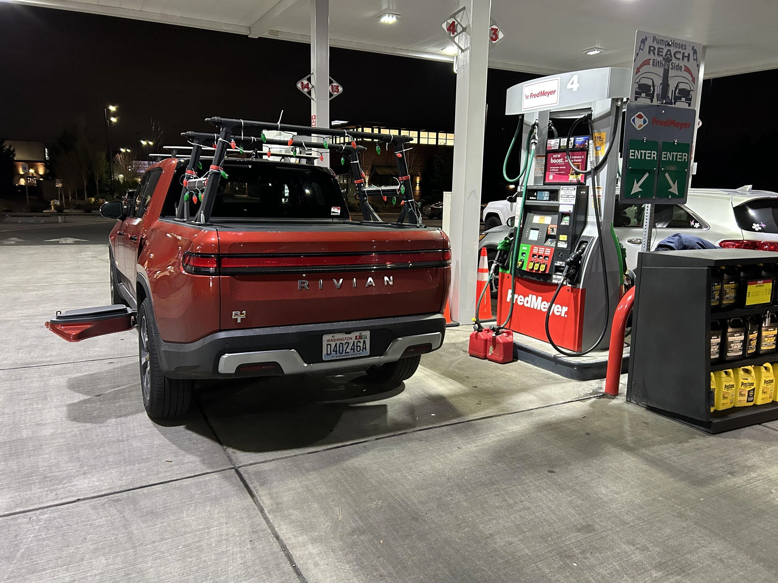 Rivian R1T R1S Getting gas with my R1T (for incoming ice storm) was weird 7FBC7BB9-5138-423B-B3DD-62504443DDA2