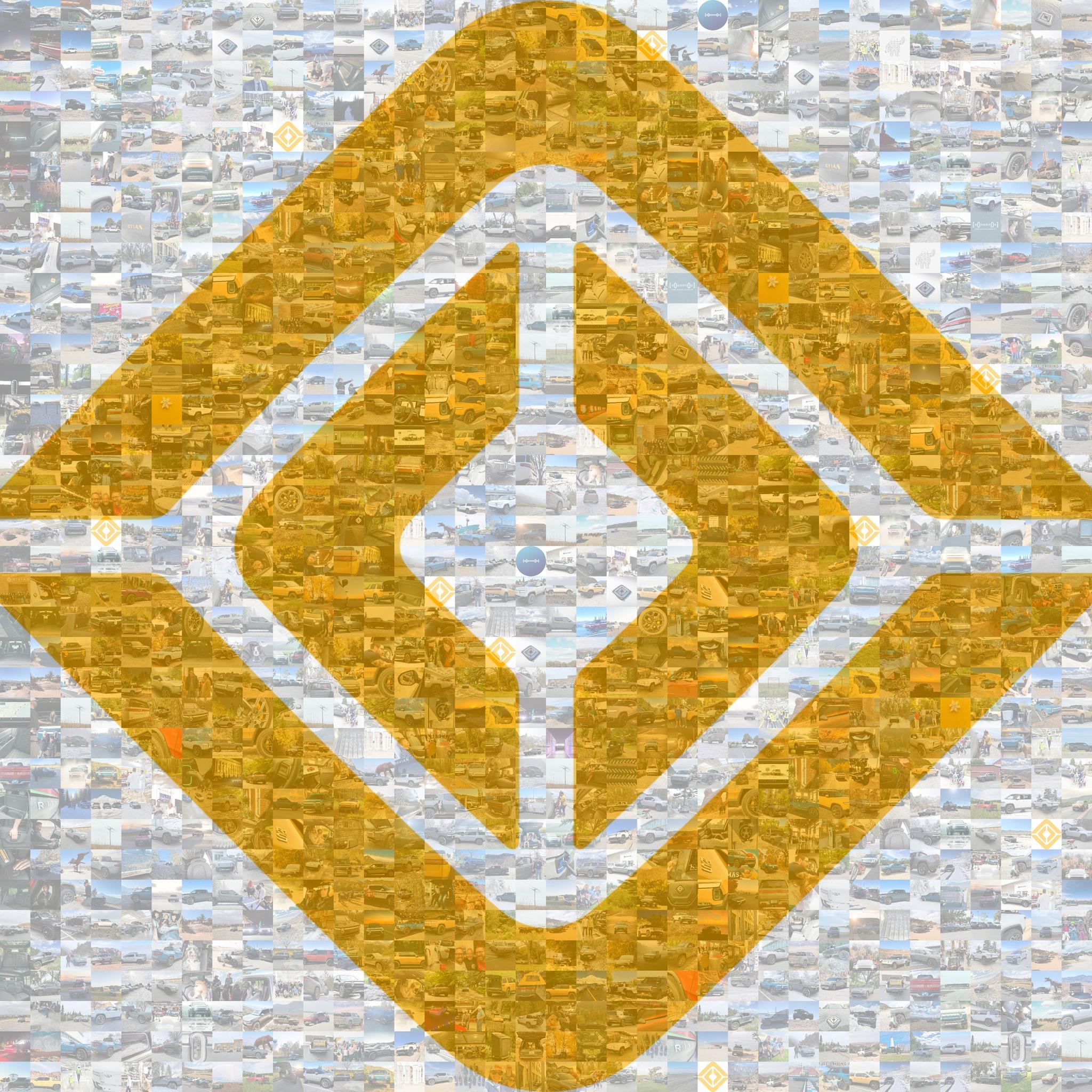 Rivian R1T R1S A Year of Rivian in One (Large Format Mosaic Image) 321994806_1209463609995742_4200044324369526125_n