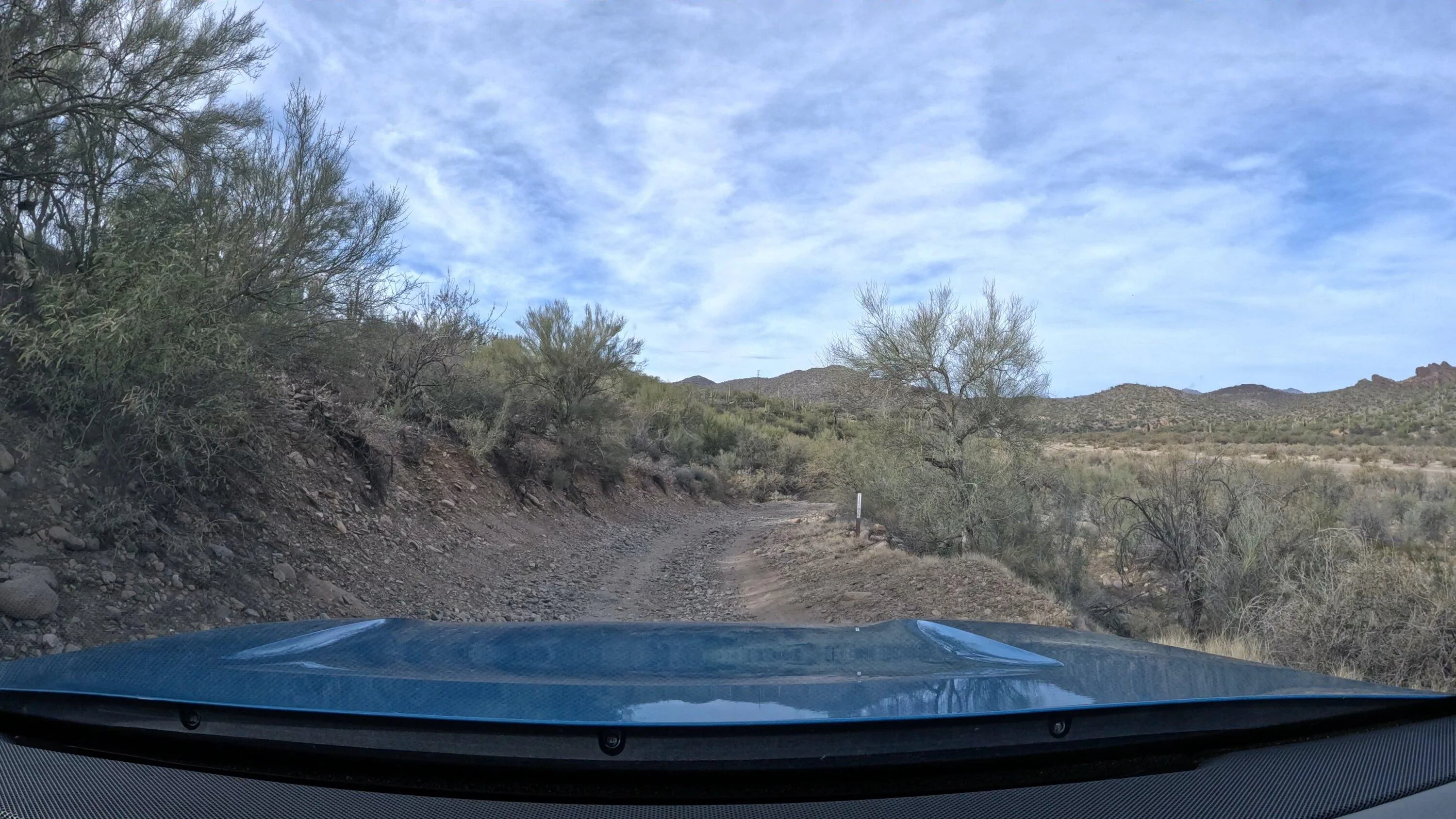 Rivian R1T R1S R1T Off-road Trips in Metro Phoenix, AZ: Box Canyon - Wickenburg and Bulldog Canyon FR10 - Mesa 1 R1T Box Canyon Wickenburg 12-2022