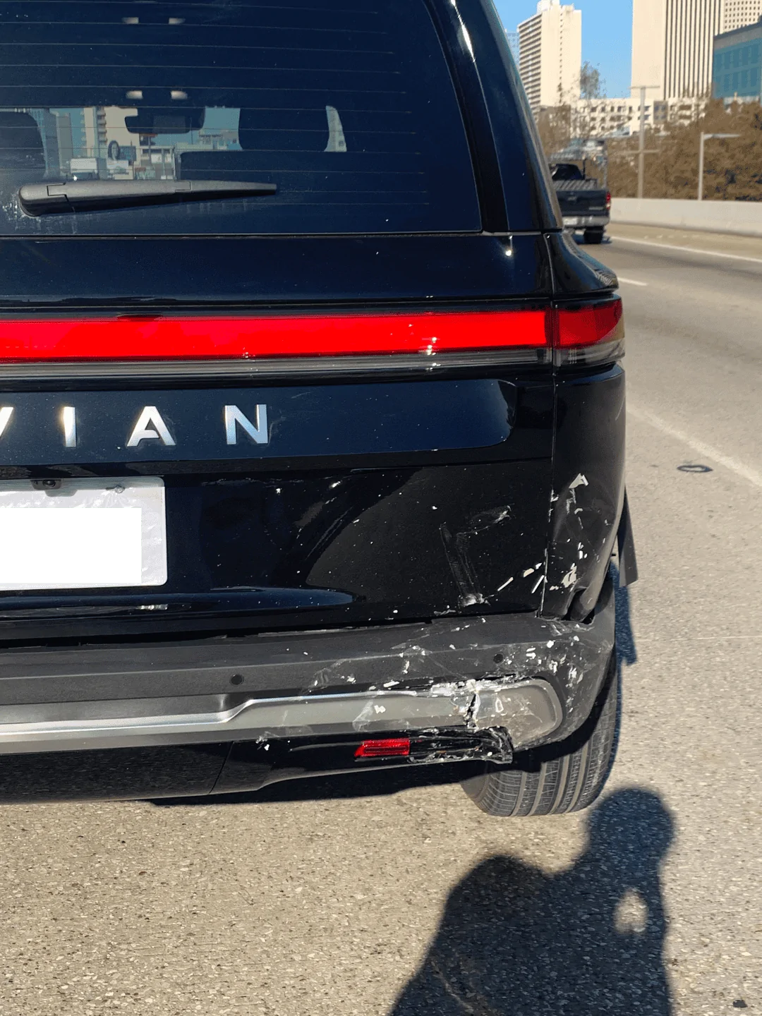 Rivian R1T R1S Rivian R1S wrecked... 4 days after delivery! (but you should see the other guy...) Rivian Wrecked