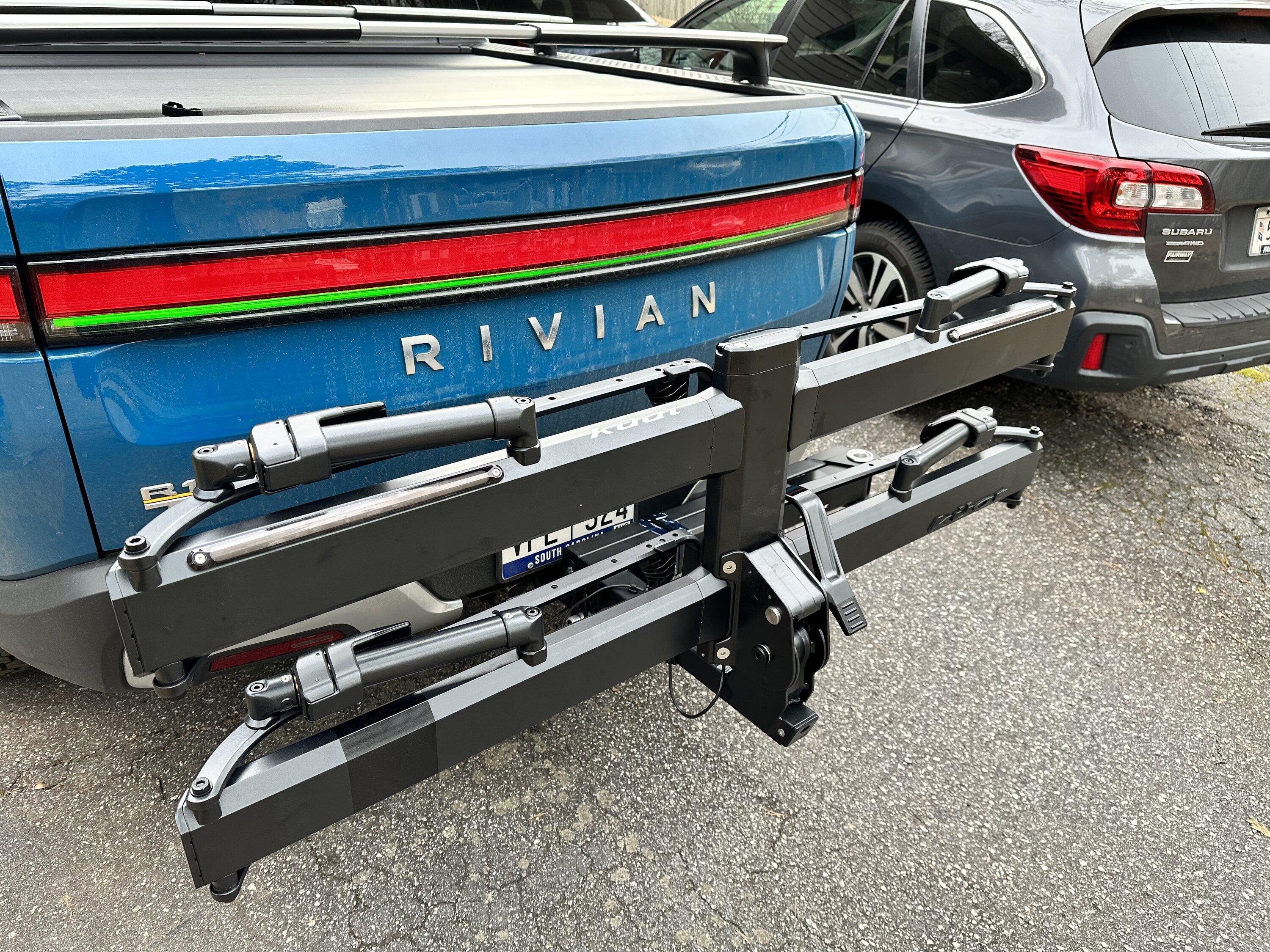 Rivian R1T R1S Kuat Piston Pro X + Kuat Pivot v2 installed F3B37EB7-2E45-420E-9A5E-E2B48276D7AF