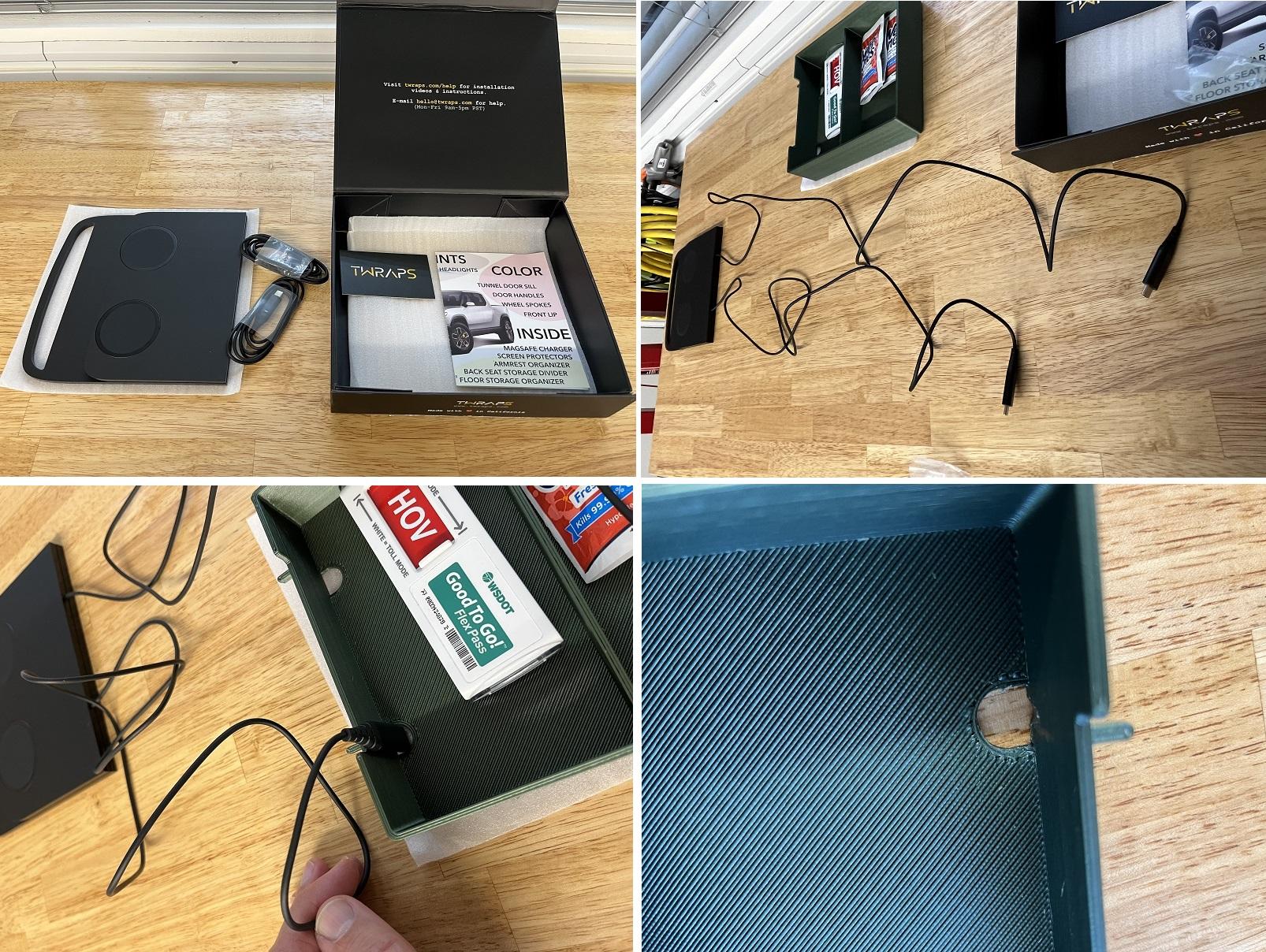 Rivian R1T R1S MagSafe Charger by TWRAPS r1tcharger_install