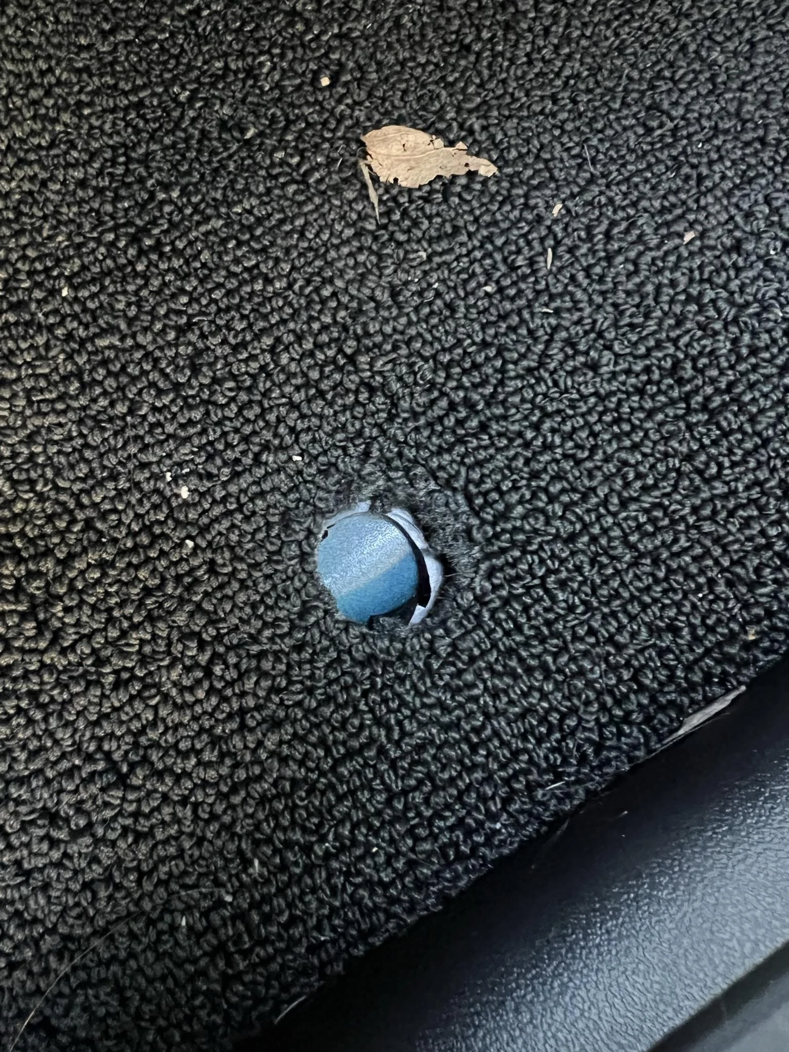 Rivian R1T R1S Broken floor mat retainer IMG_7603