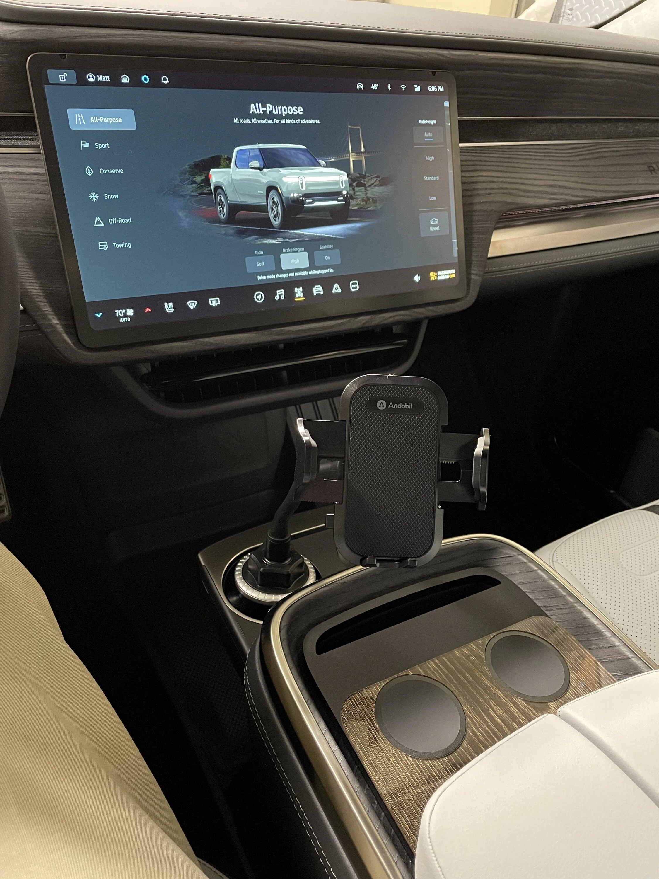 Rivian R1T R1S Mounting a cell phone.  Has anyone done it? DB9BB376-DE53-4933-B1AB-791FECEE5FEF