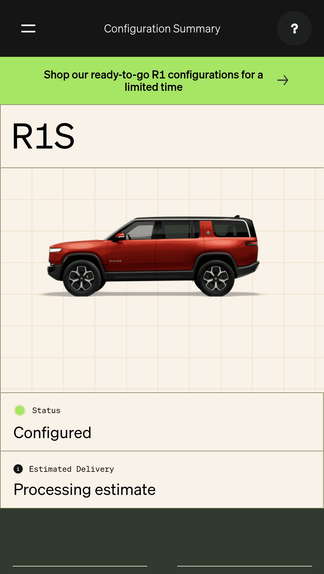 Rivian R1T R1S R1S Confirm Your Configuration Email... Am I in????? Screenshot_20230106-212244