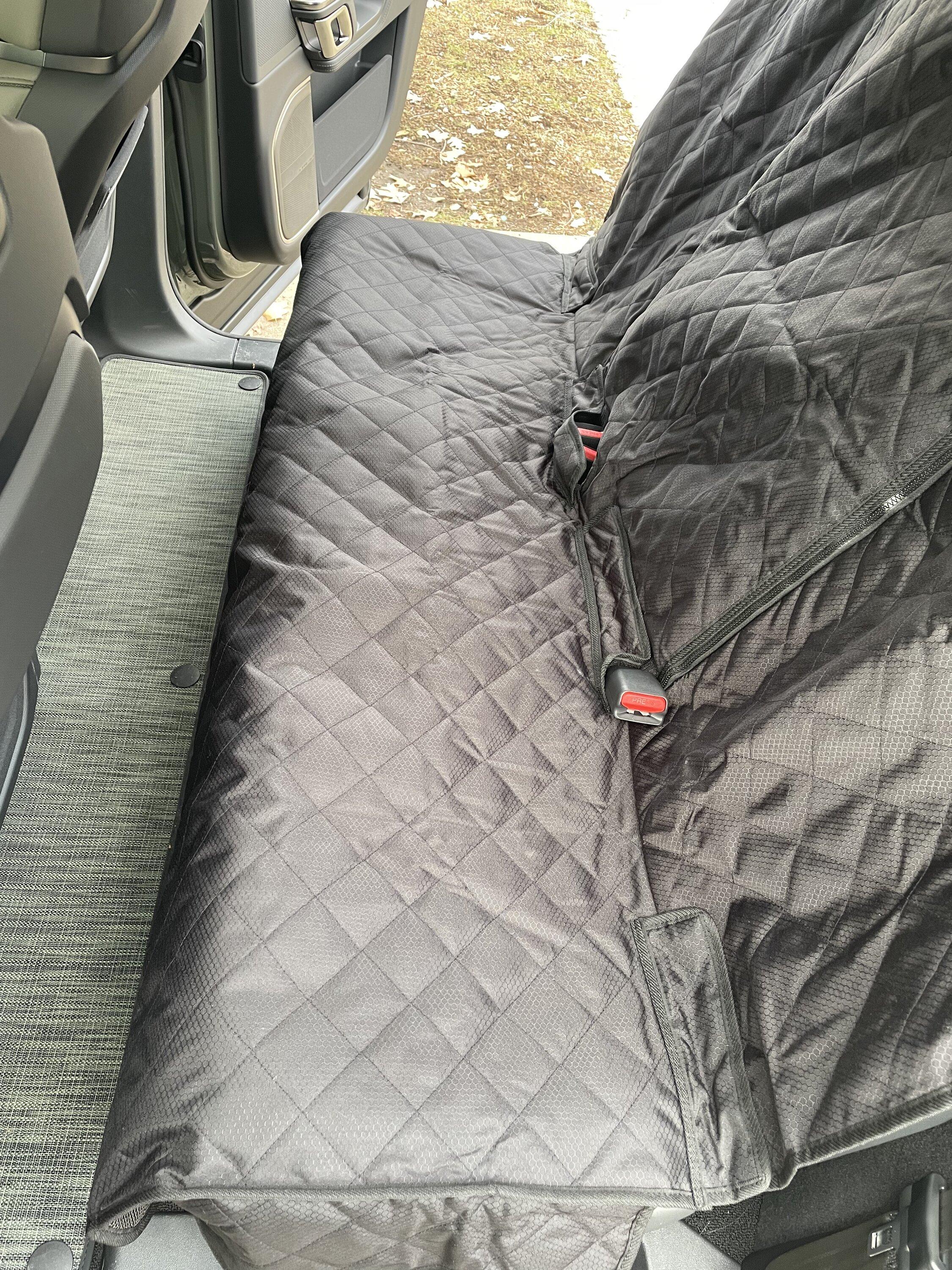Rivian R1T R1S My (non-hammock) dog back seat plan 4A21F724-A272-47DD-BFAF-9A36A609109F